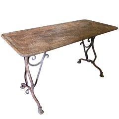 French 19th Century Garden Table from Arras