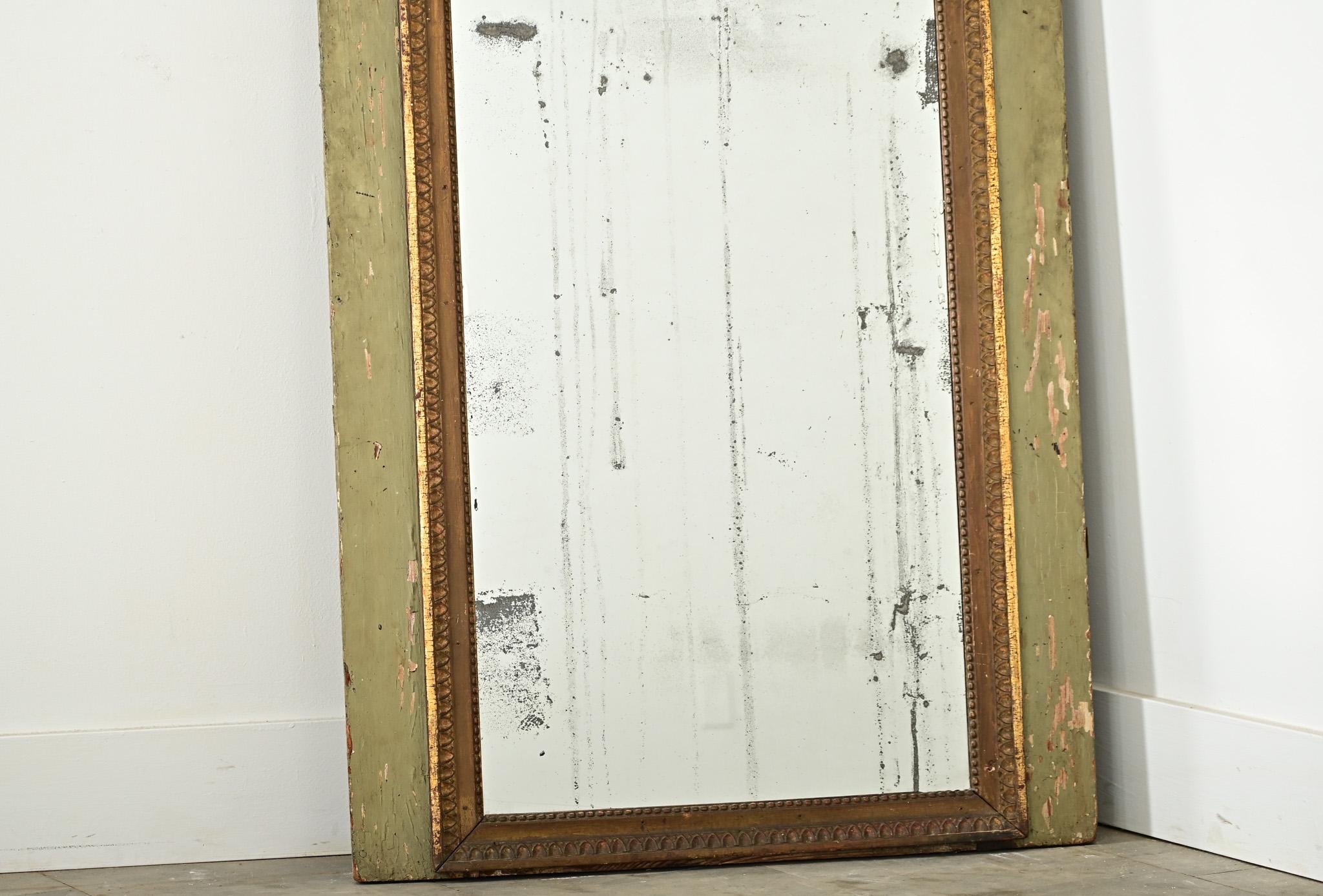 Sculpté Miroir Trumeau de jardinier français du 19ème siècle en vente