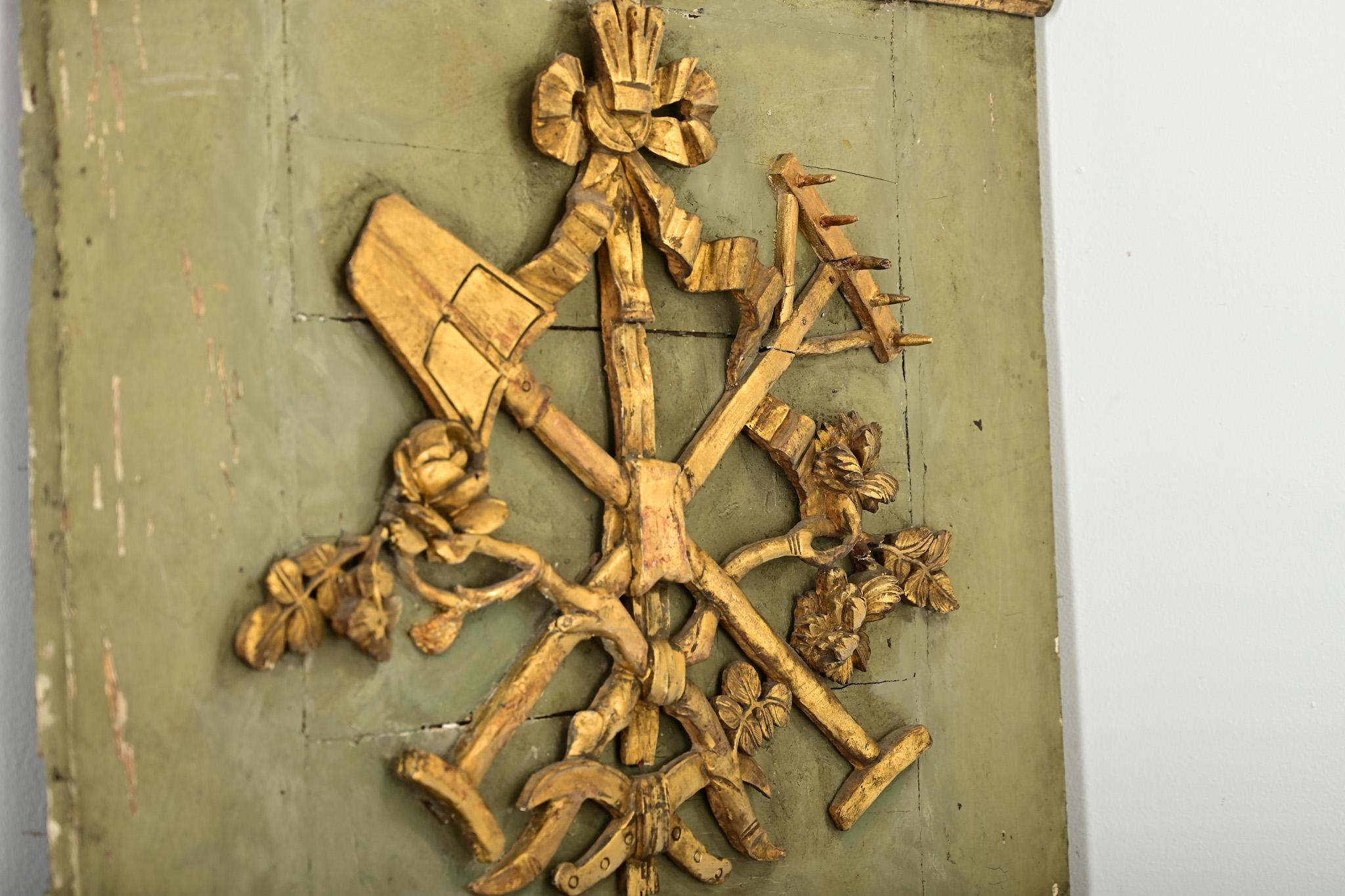 Miroir Trumeau de jardinier français du 19ème siècle en vente 1