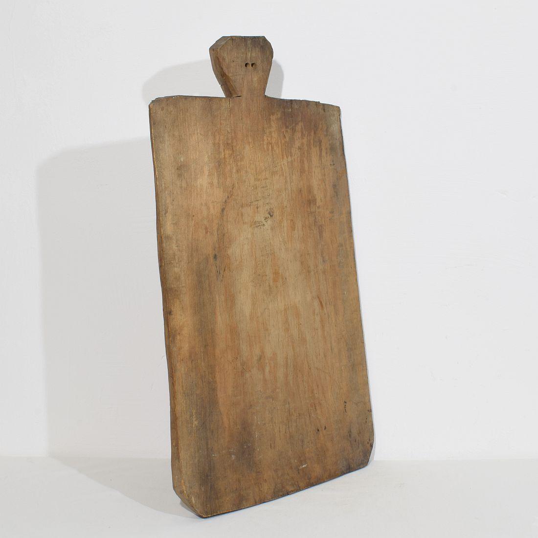 Hand-Carved French 19th Century, Giant Wooden Chopping or Cutting Board For Sale