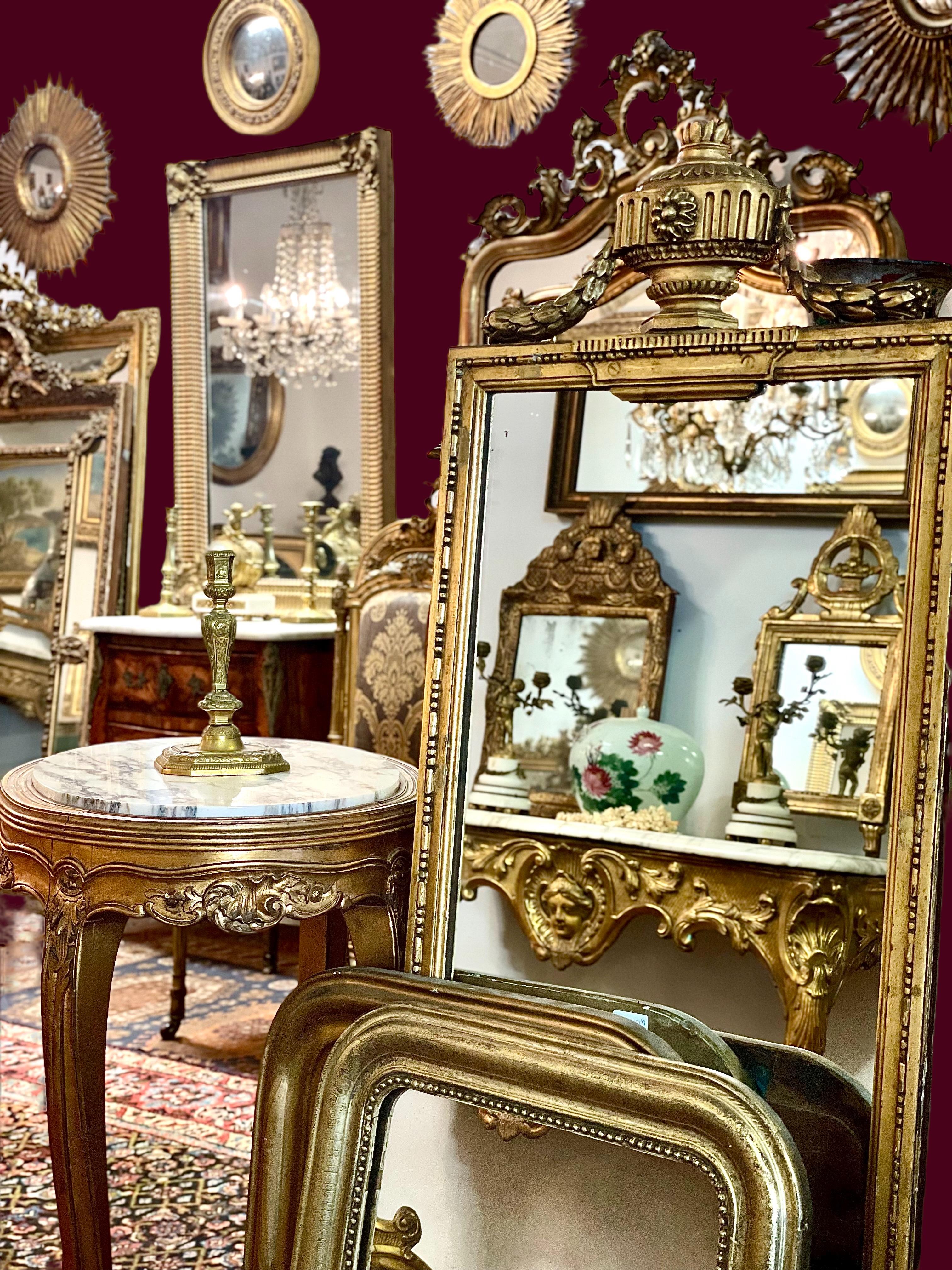 19th Century Louis XV Giltwood Table  For Sale 11