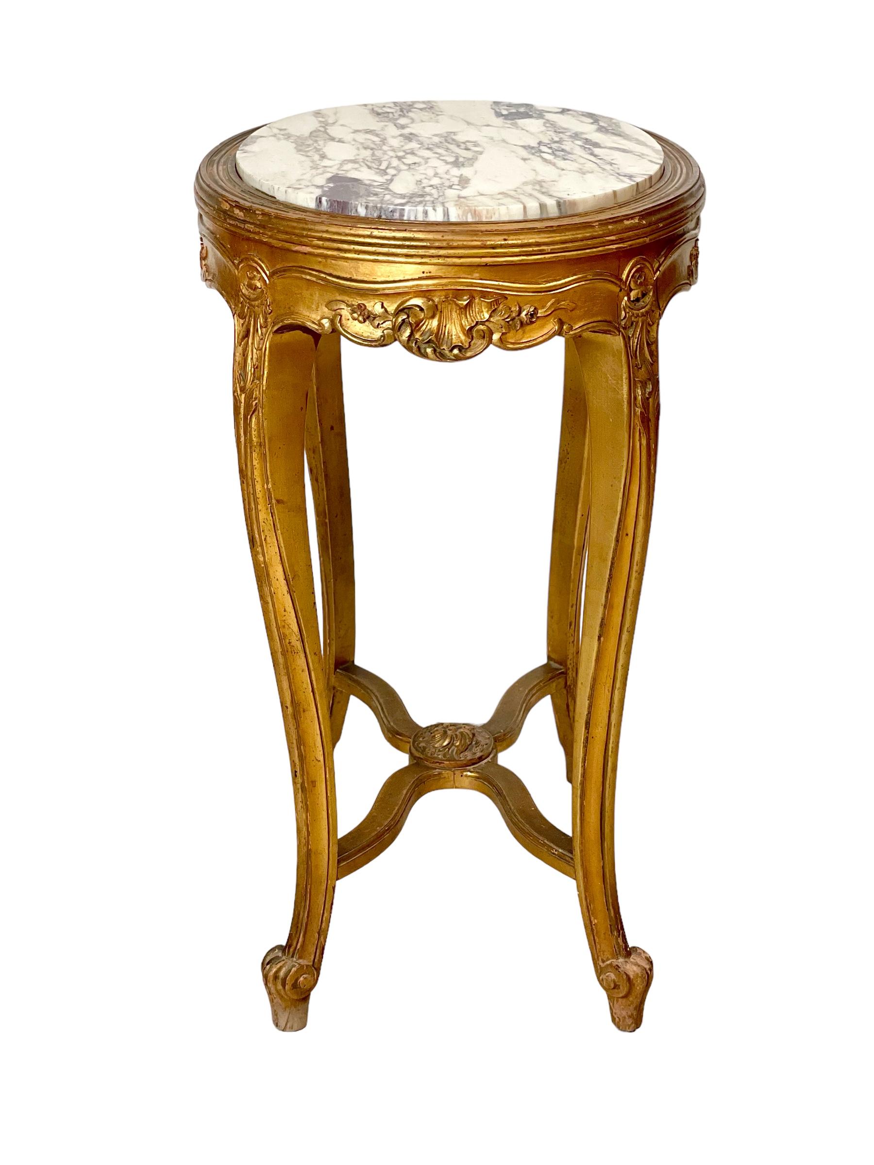 19. Jahrhundert Louis XV Giltwood Tisch  (Französisch) im Angebot