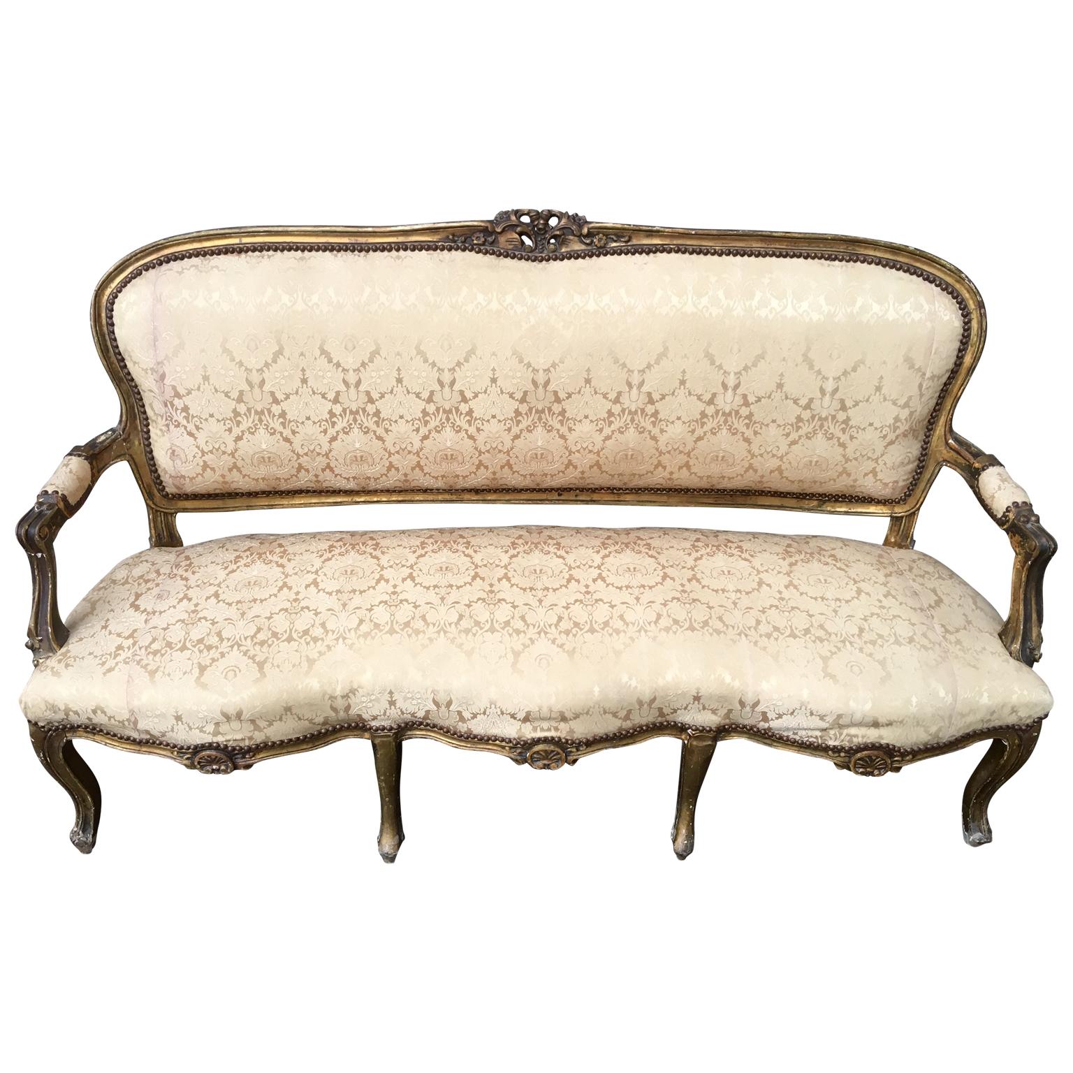 french gilded sofa