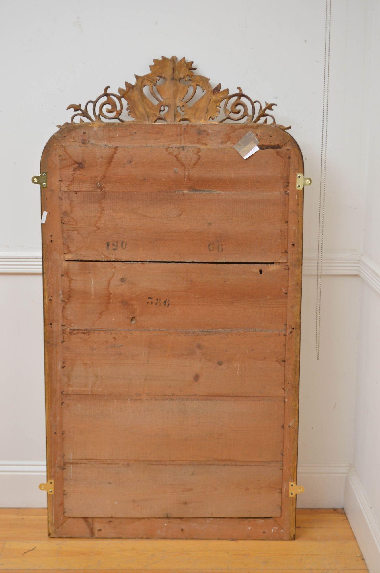 Specchio francese del XIX secolo dorato H161cm in vendita 10
