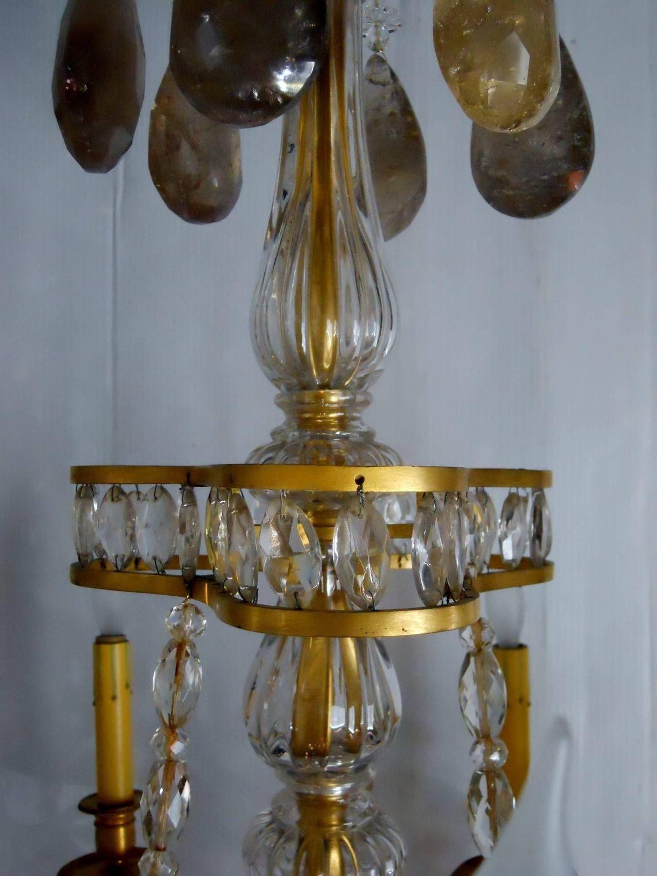 French 19th Century Gilt Bronze Chandelier For Sale 1