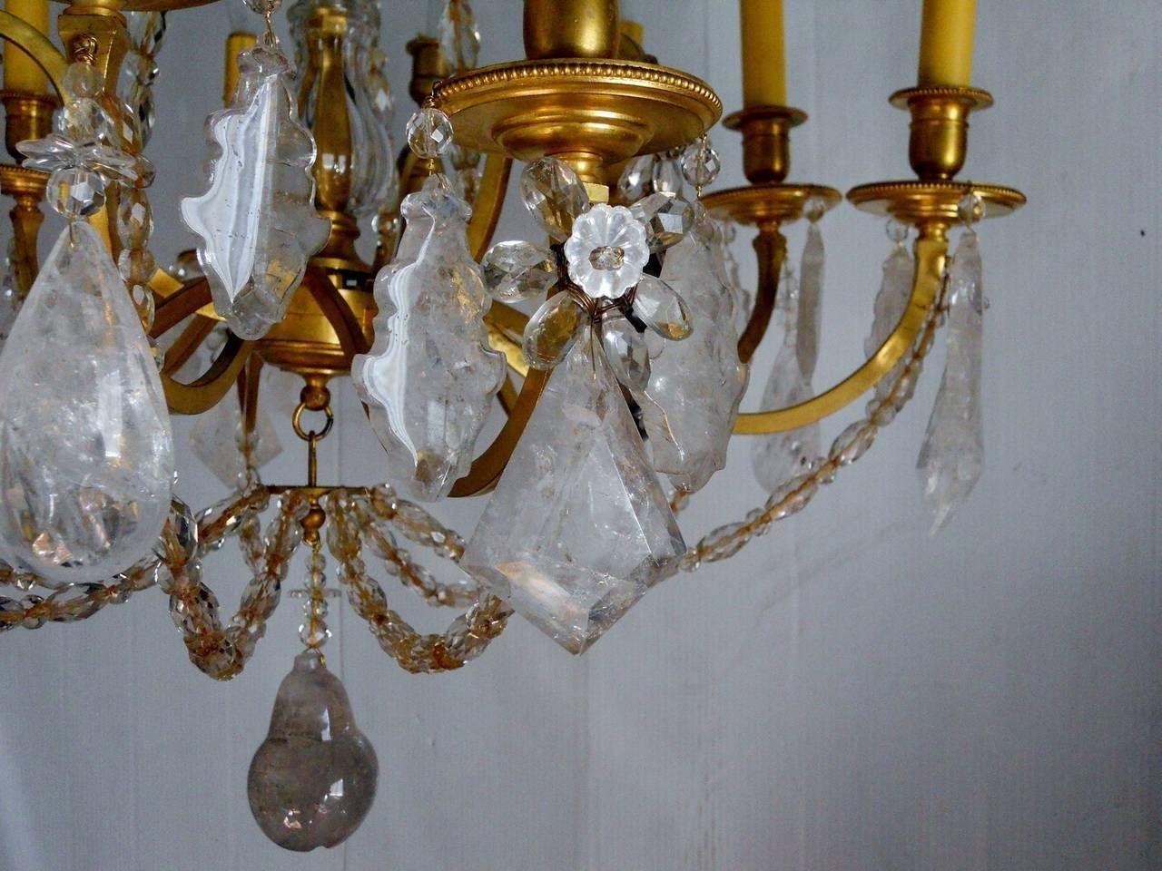 French 19th Century Gilt Bronze Chandelier For Sale 3