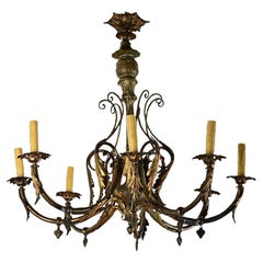 French 19th Century Gilt Bronze Chandelier