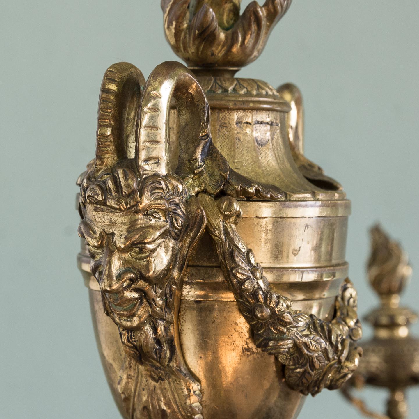 French 19th Century Gilt Bronze Chenets For Sale 7