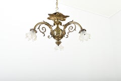 French 19th Century Gilt Bronze Flush Mount Light