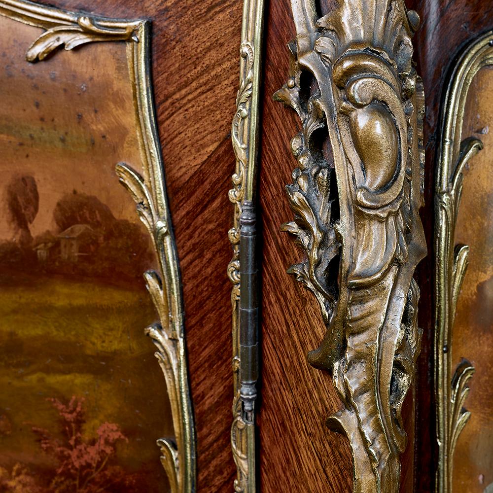 French 19th Century Gilt Bronze Vernis Martin Vitrine Cabinet 5