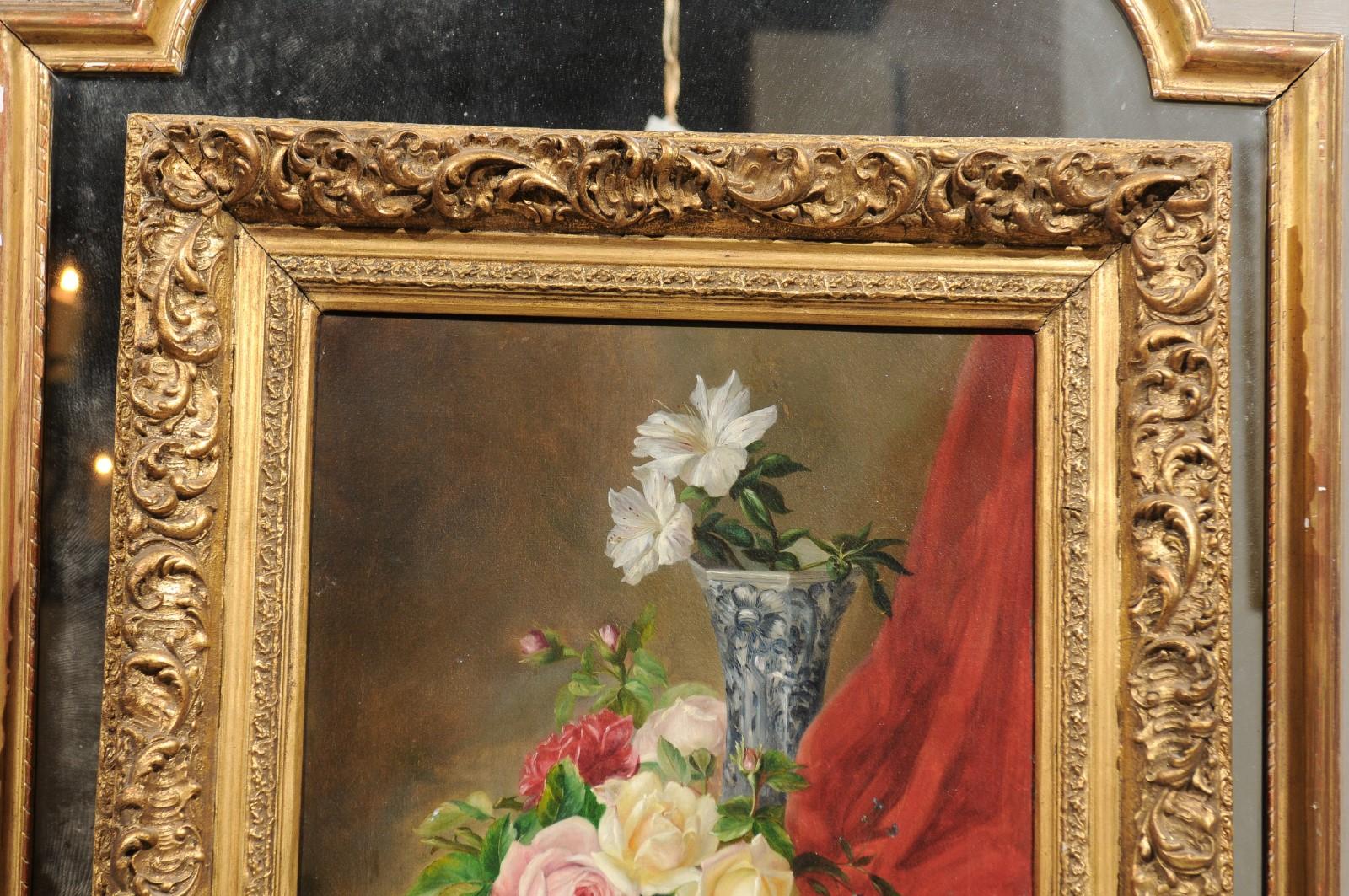 rococo flowers painting