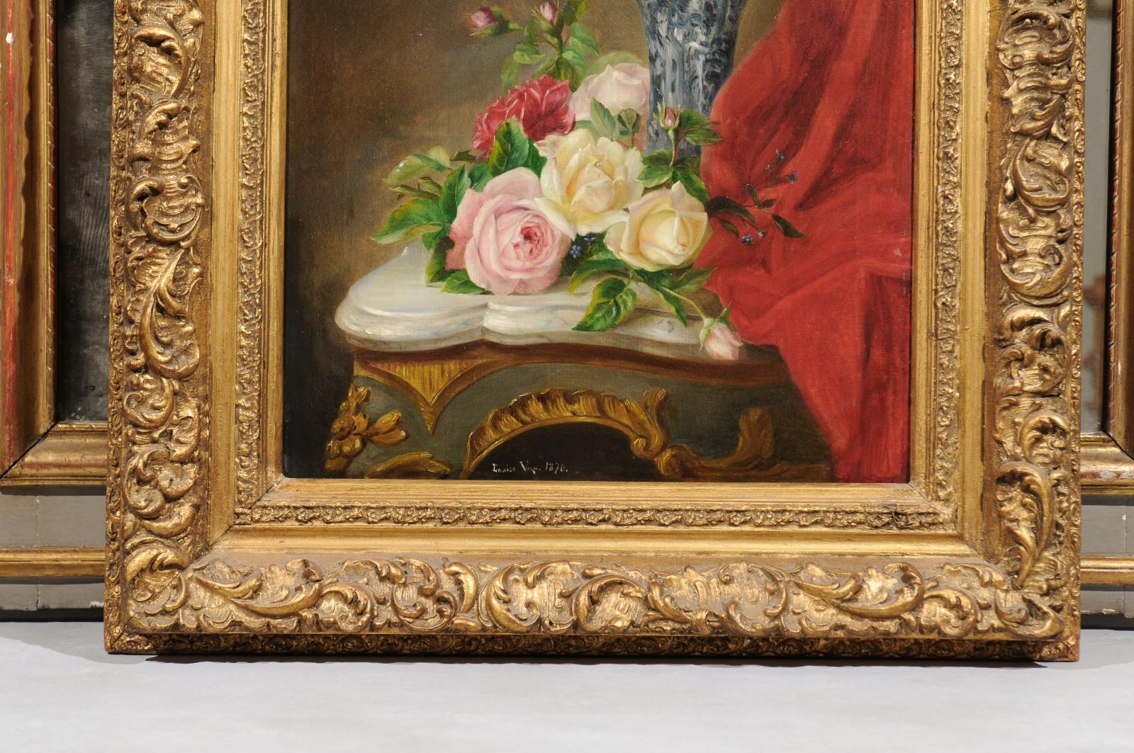 rococo painting flowers