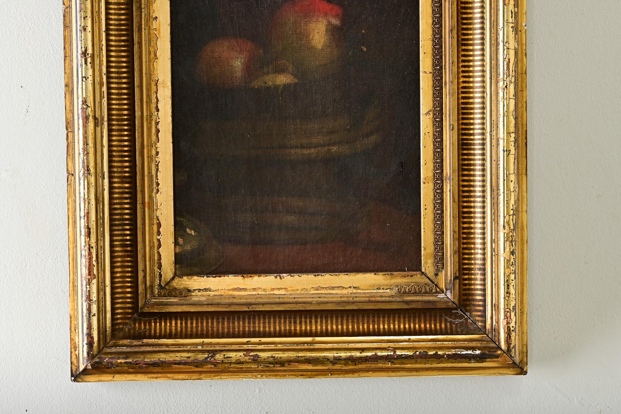 French 19th Century Gilt Frame with Still Life 1