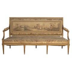 Antique French 19th Century Gilt Sofa