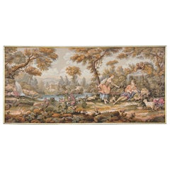 French 19th Century Gilt Wood Framed Tapestry