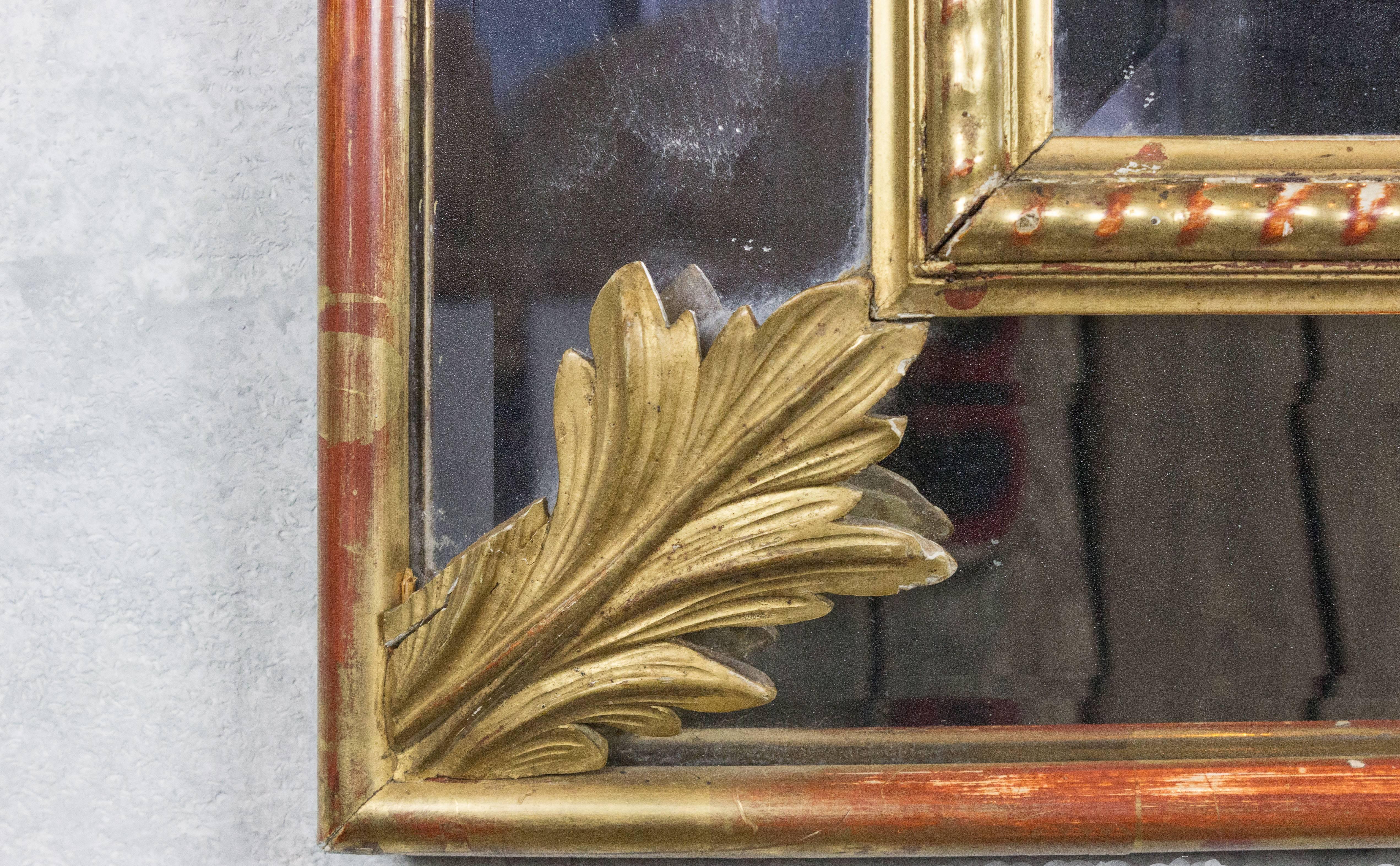 French 19th Century Giltwood Beveled Mirror 1
