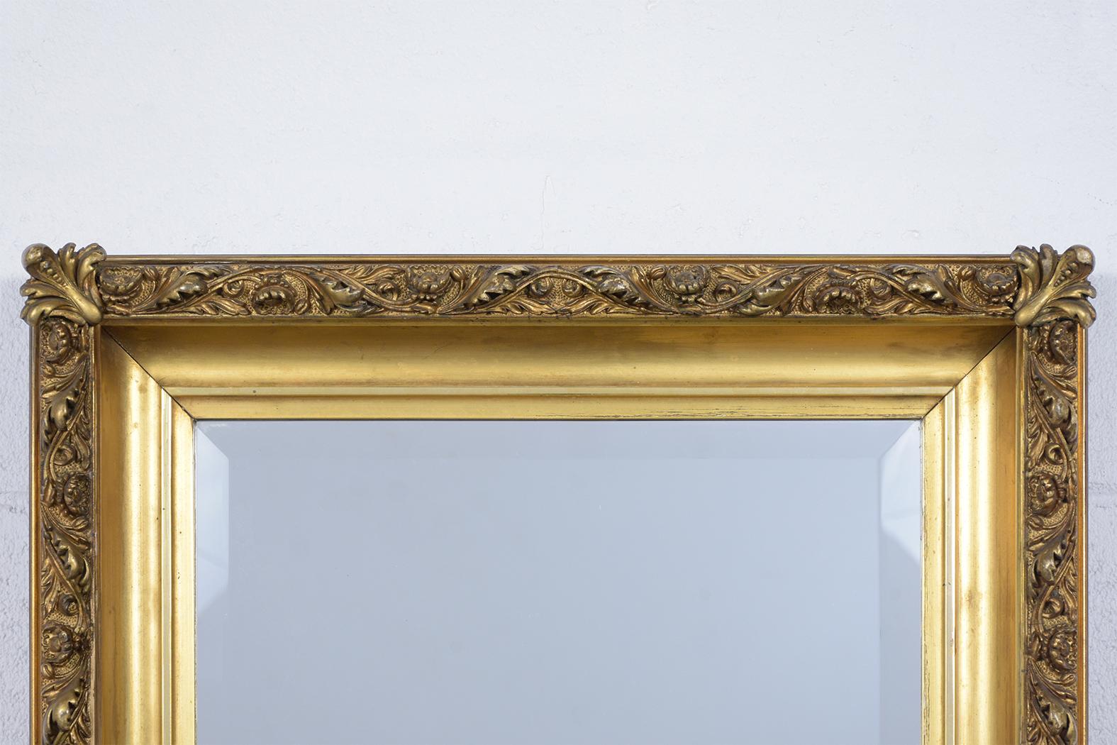 French 19th Century Napoleon III Gilt Mirror