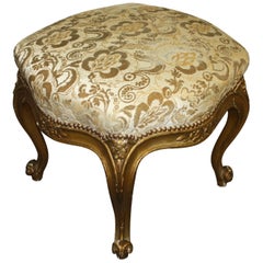 French 19th Century Giltwood Stool