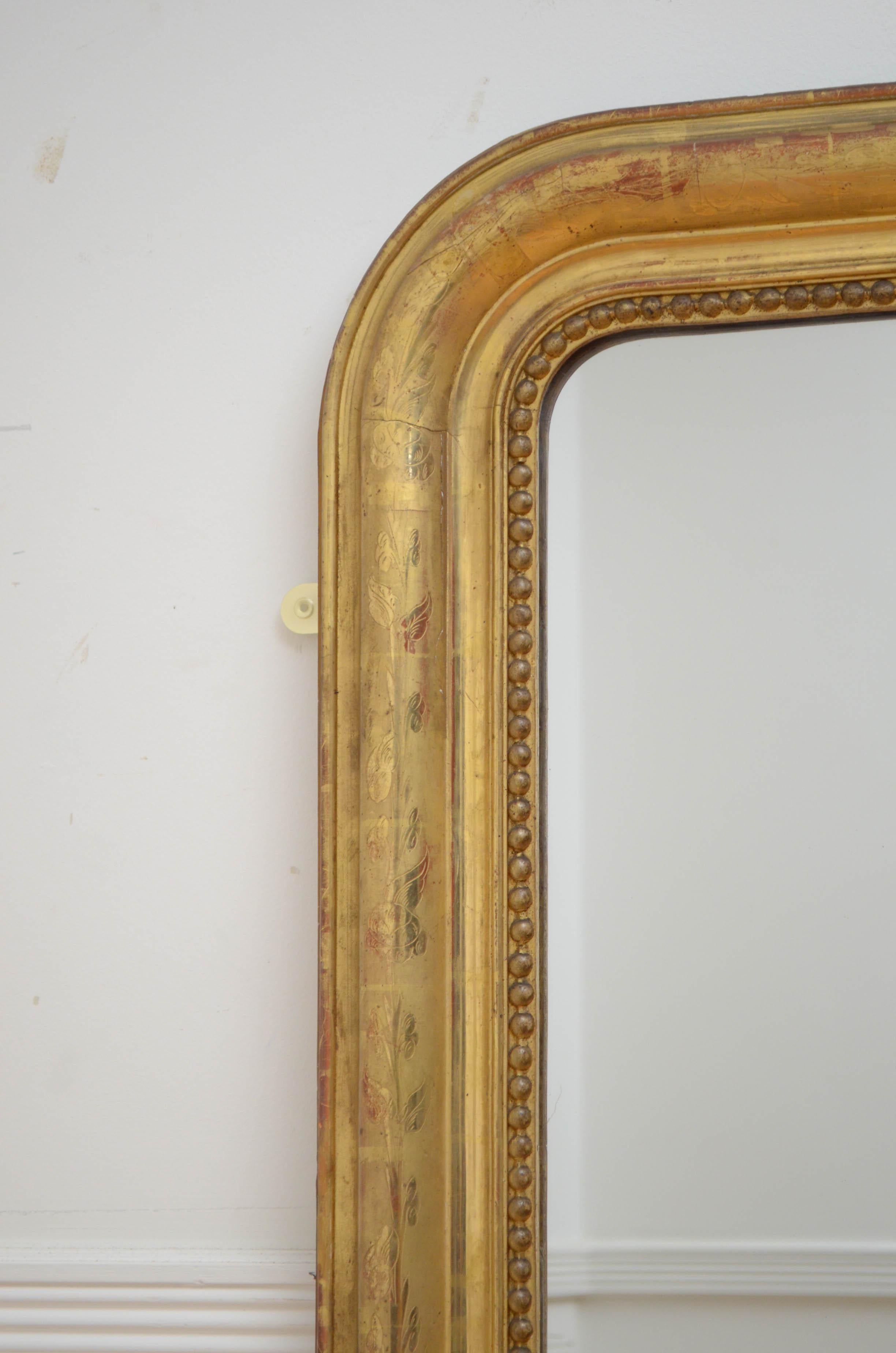 French 19th Century Giltwood Wall Mirror 2