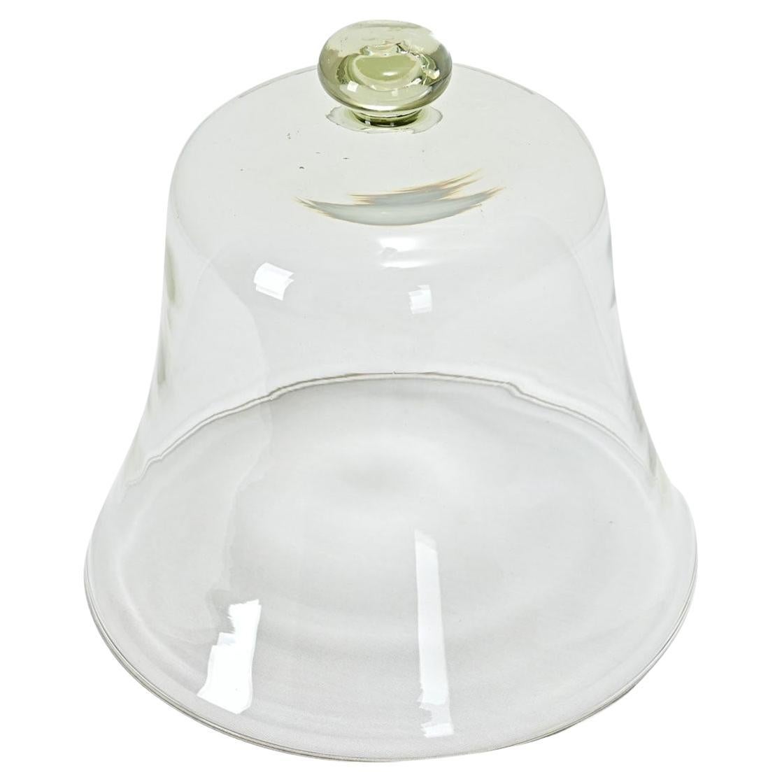 French 19th Century Glass Cheese Dome For Sale