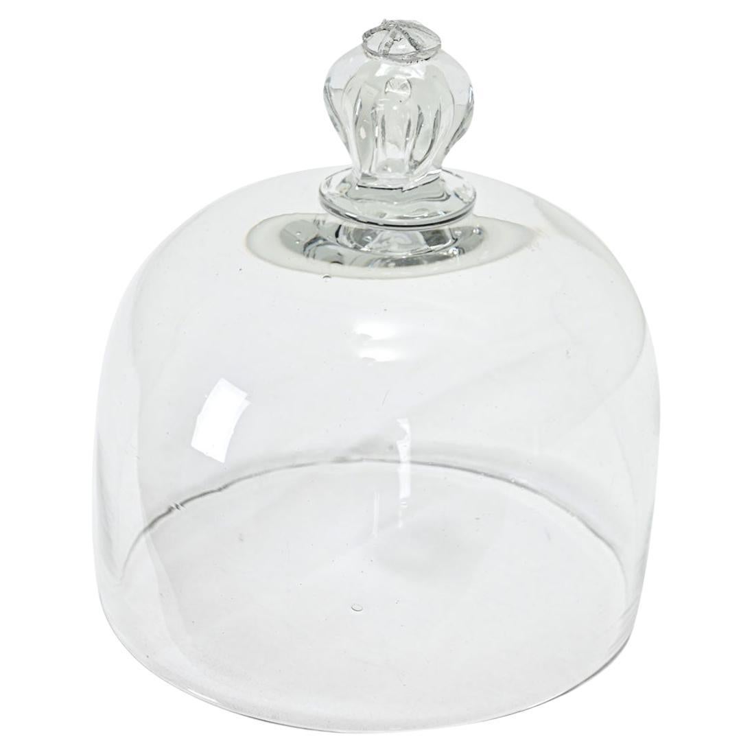 French 19th Century Glass Cheese Dome
