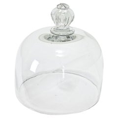 Antique French 19th Century Glass Cheese Dome