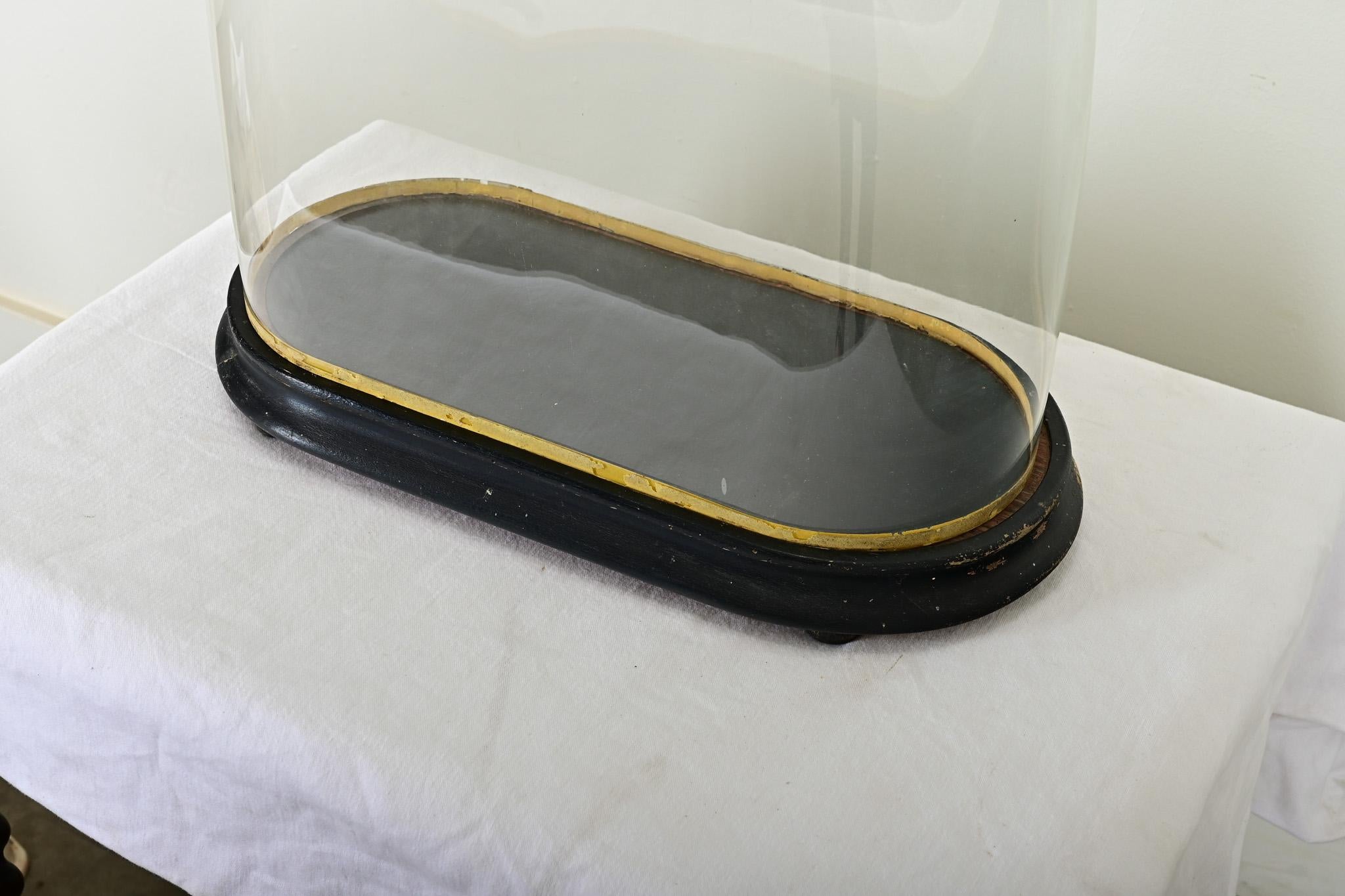 French 19th Century Glass Cloche on Pedestal 3