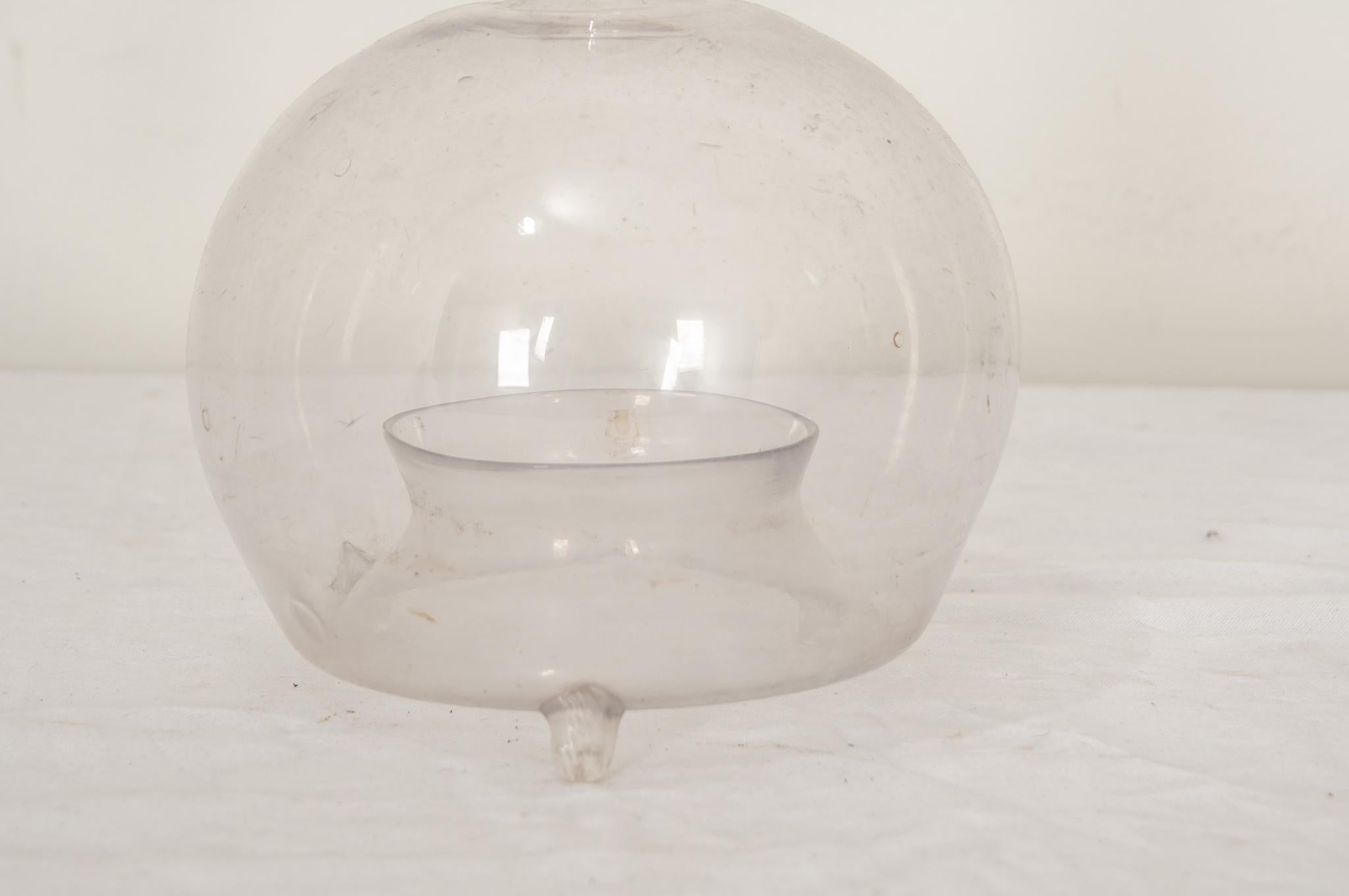 antique glass fly catcher