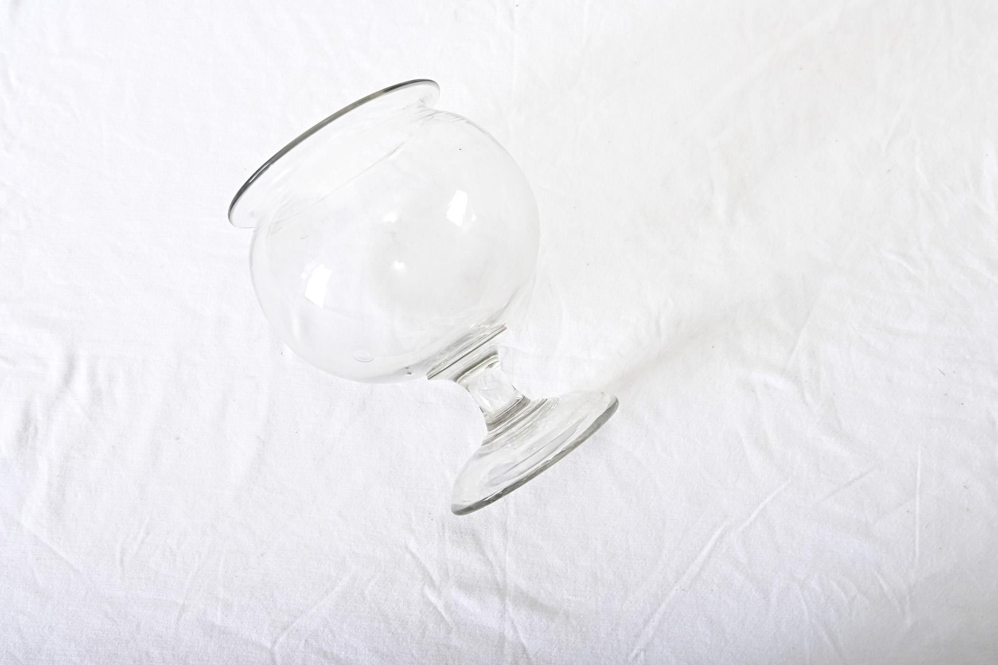 French 19th Century Glass Leech Bowl For Sale 2