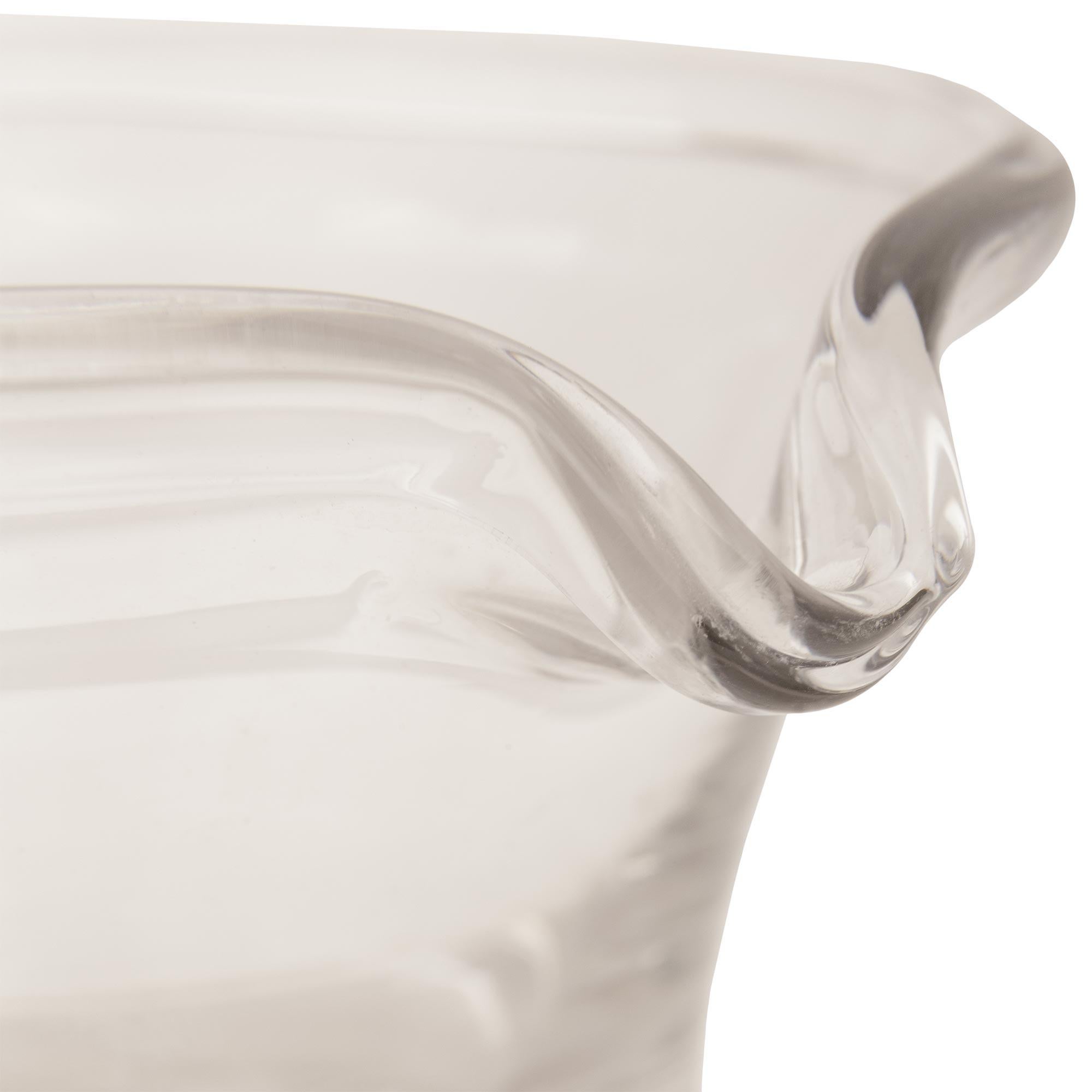 Mortier et pilon en verre français du 19e siècle Bon état - En vente à West Palm Beach, FL