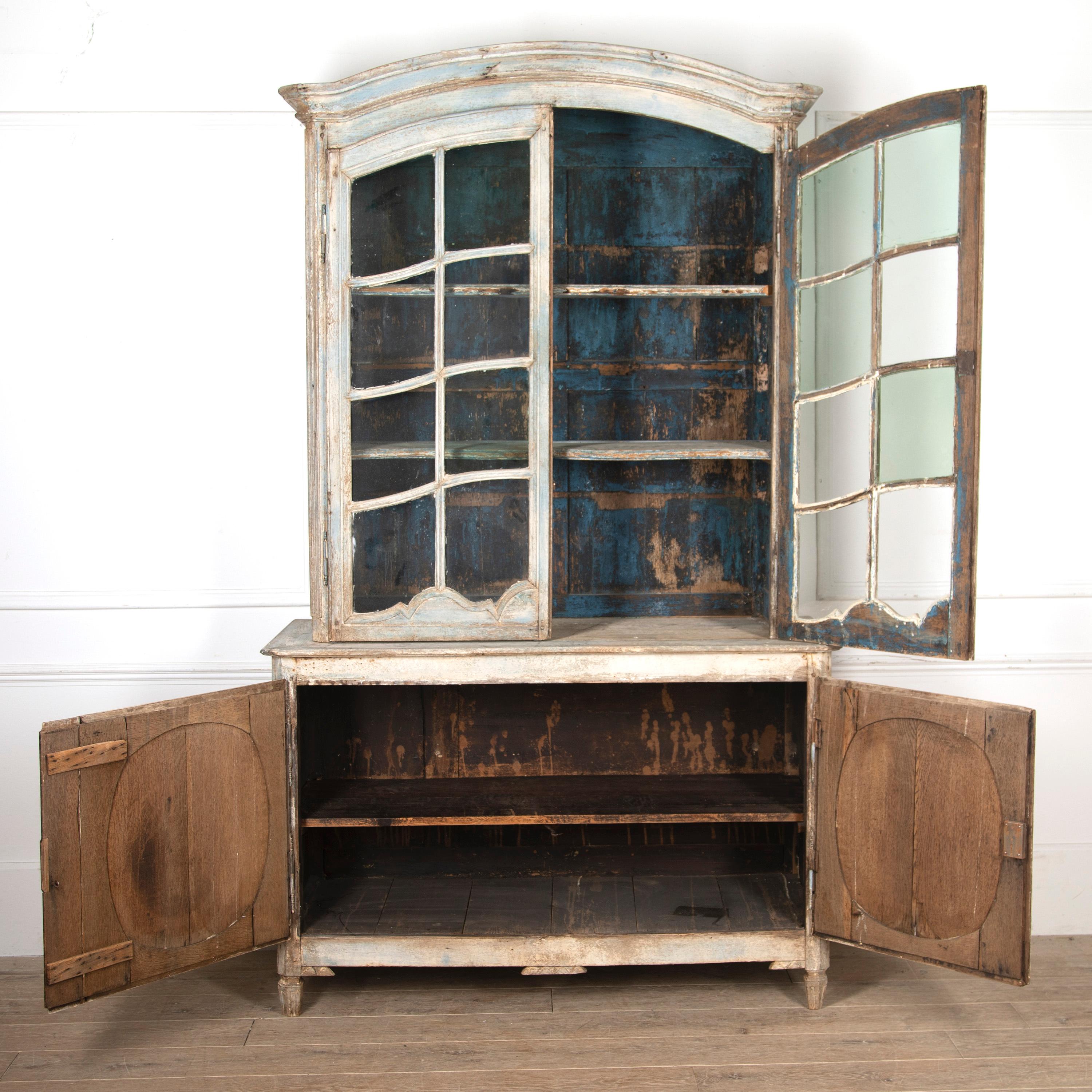 French 19th Century Glazed Bookcase For Sale 6