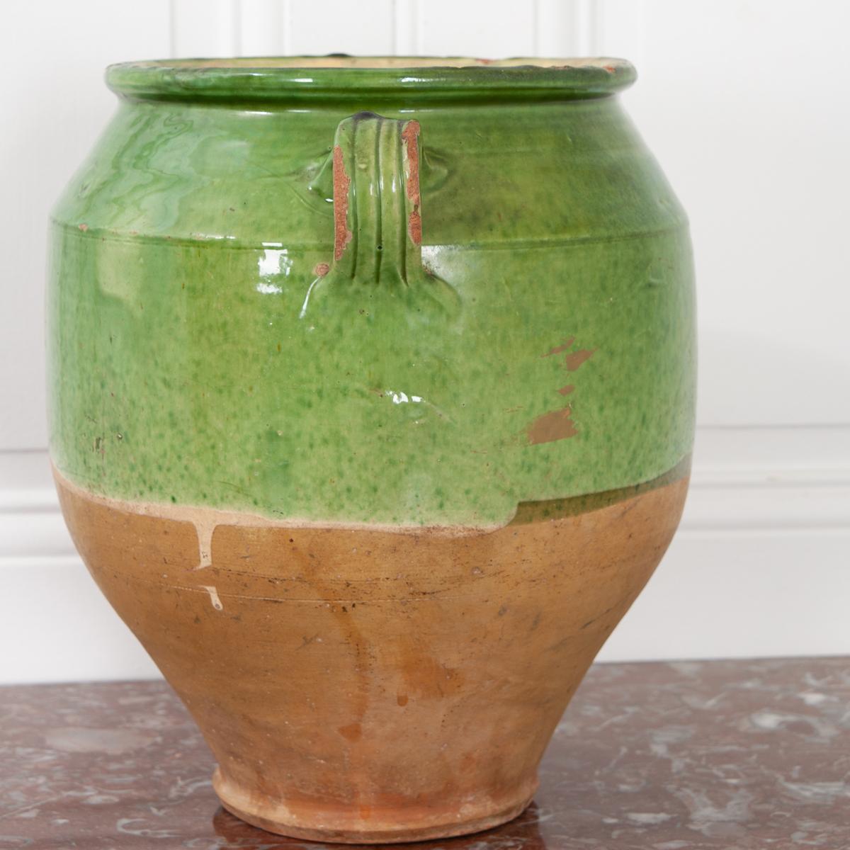 Ceramic French 19th Century Glazed Confit Jar