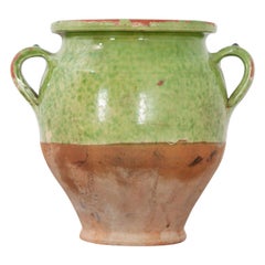 French 19th Century Glazed Confit Jar