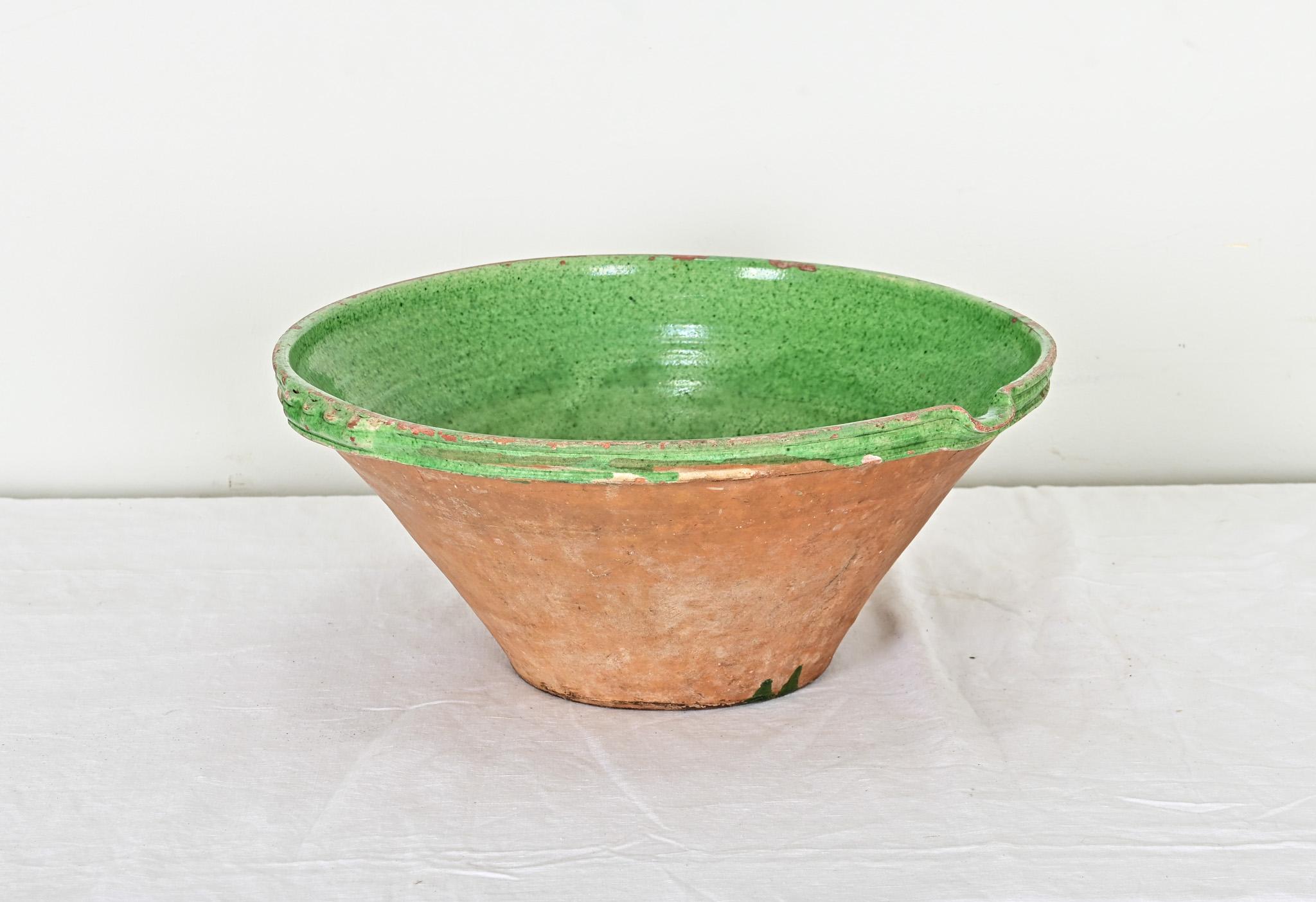 Other French 19th Century Glazed Cream Bowl For Sale