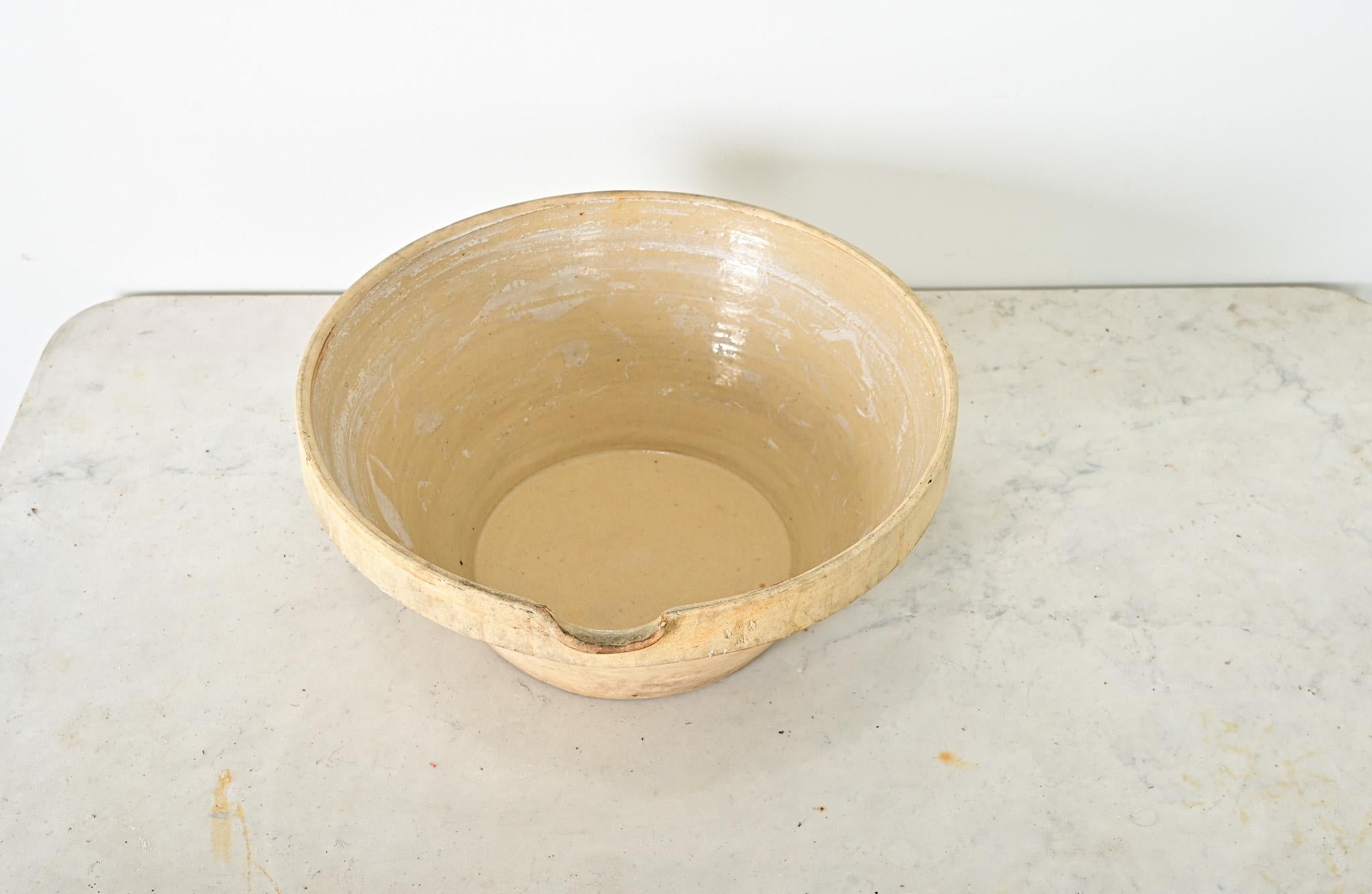 Other French 19th Century Glazed Cream Bowl For Sale