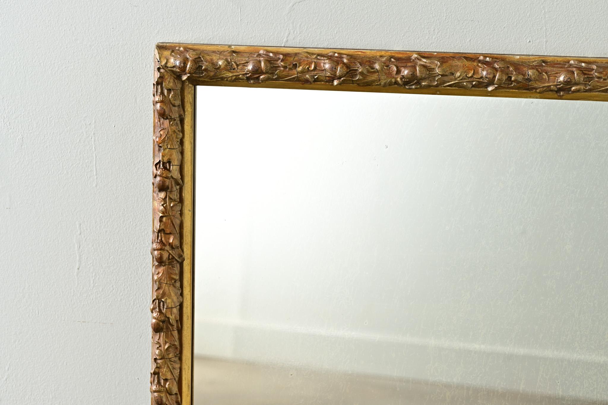 French 19th Century Gold Gilt Acorn Mirror For Sale 6