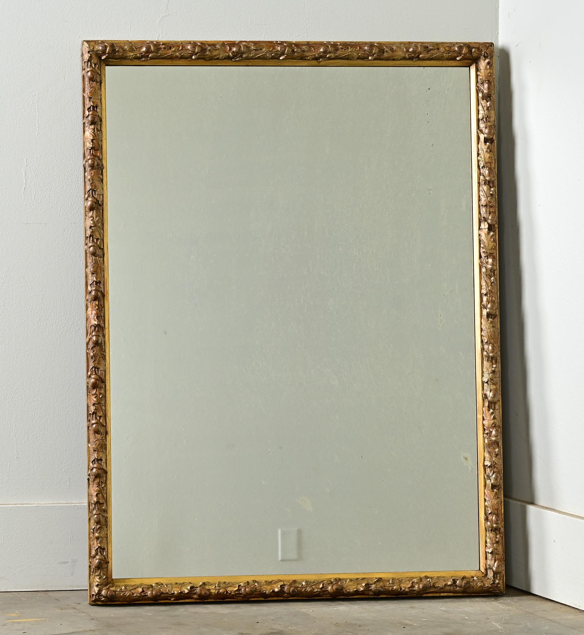 Other French 19th Century Gold Gilt Acorn Mirror For Sale