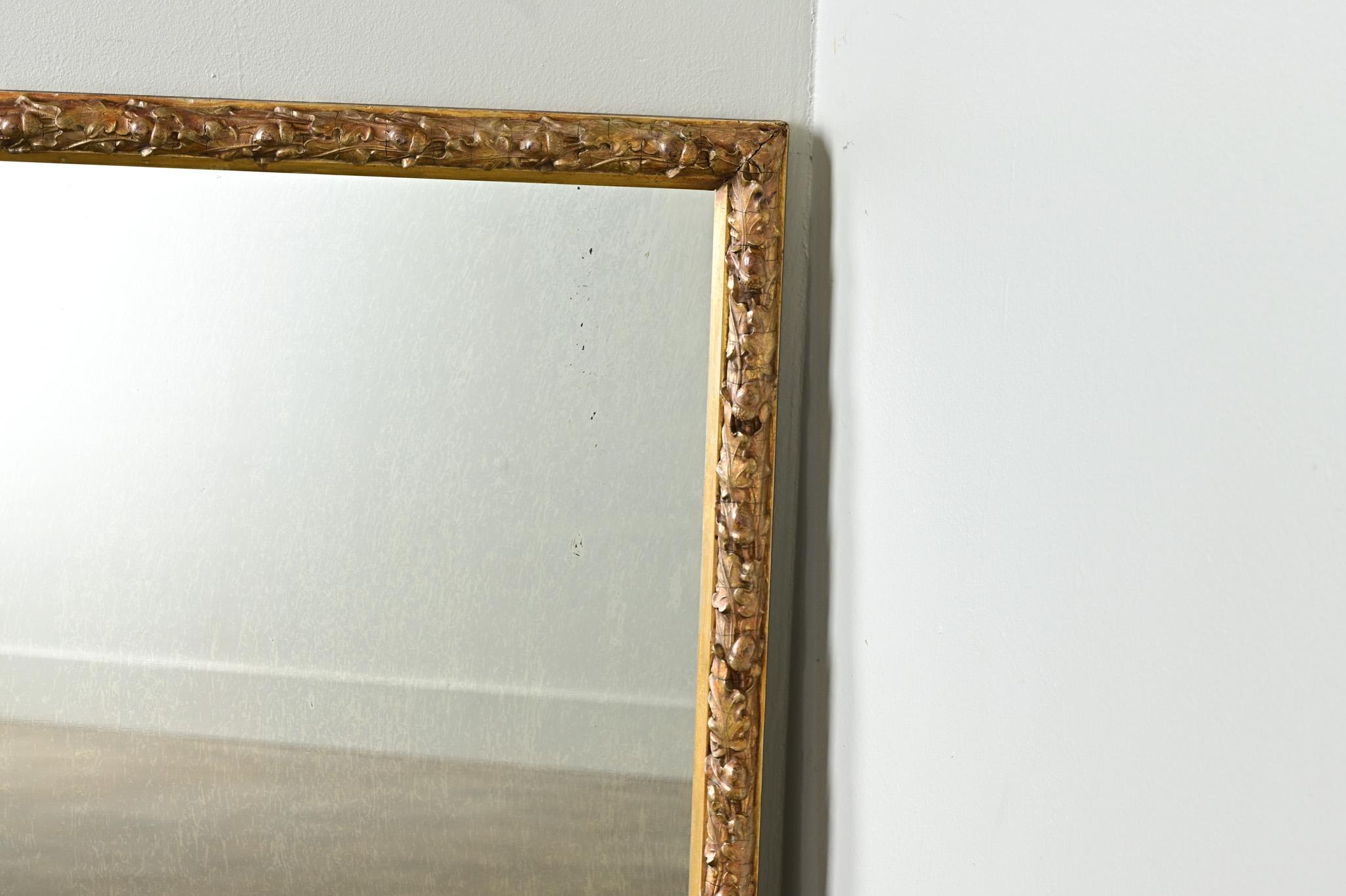 French 19th Century Gold Gilt Acorn Mirror For Sale 2
