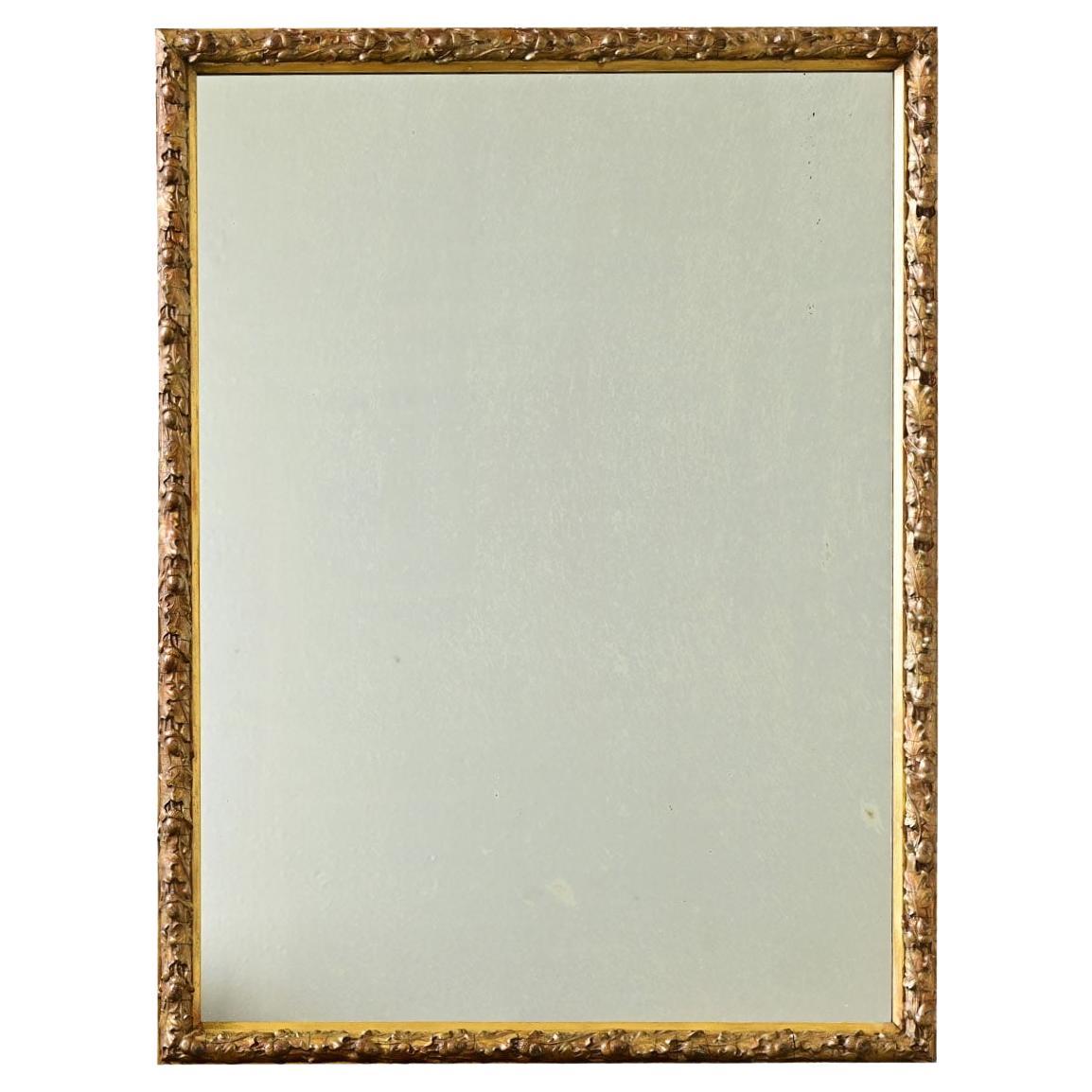 French 19th Century Gold Gilt Acorn Mirror
