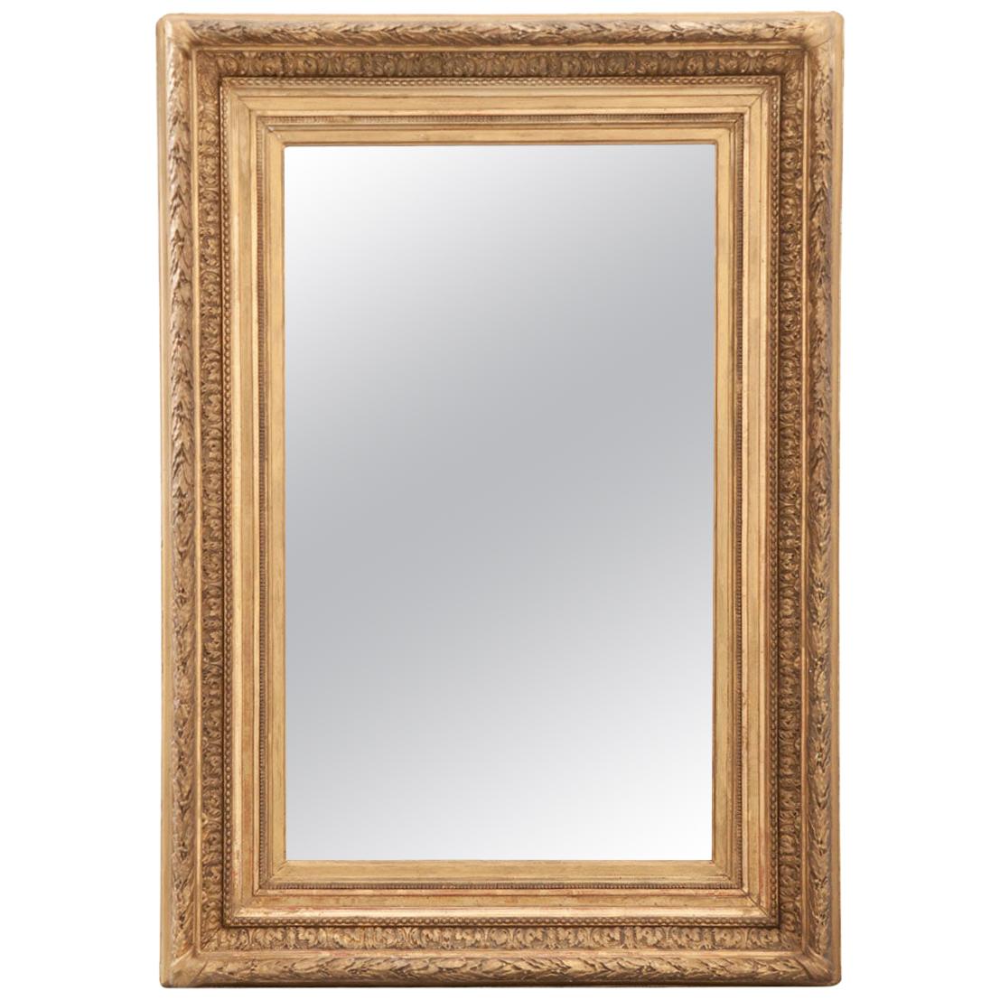 French 19th Century Gold Gilt Frame with Mirror