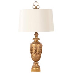French 19th Century Gold Gilt Lamp