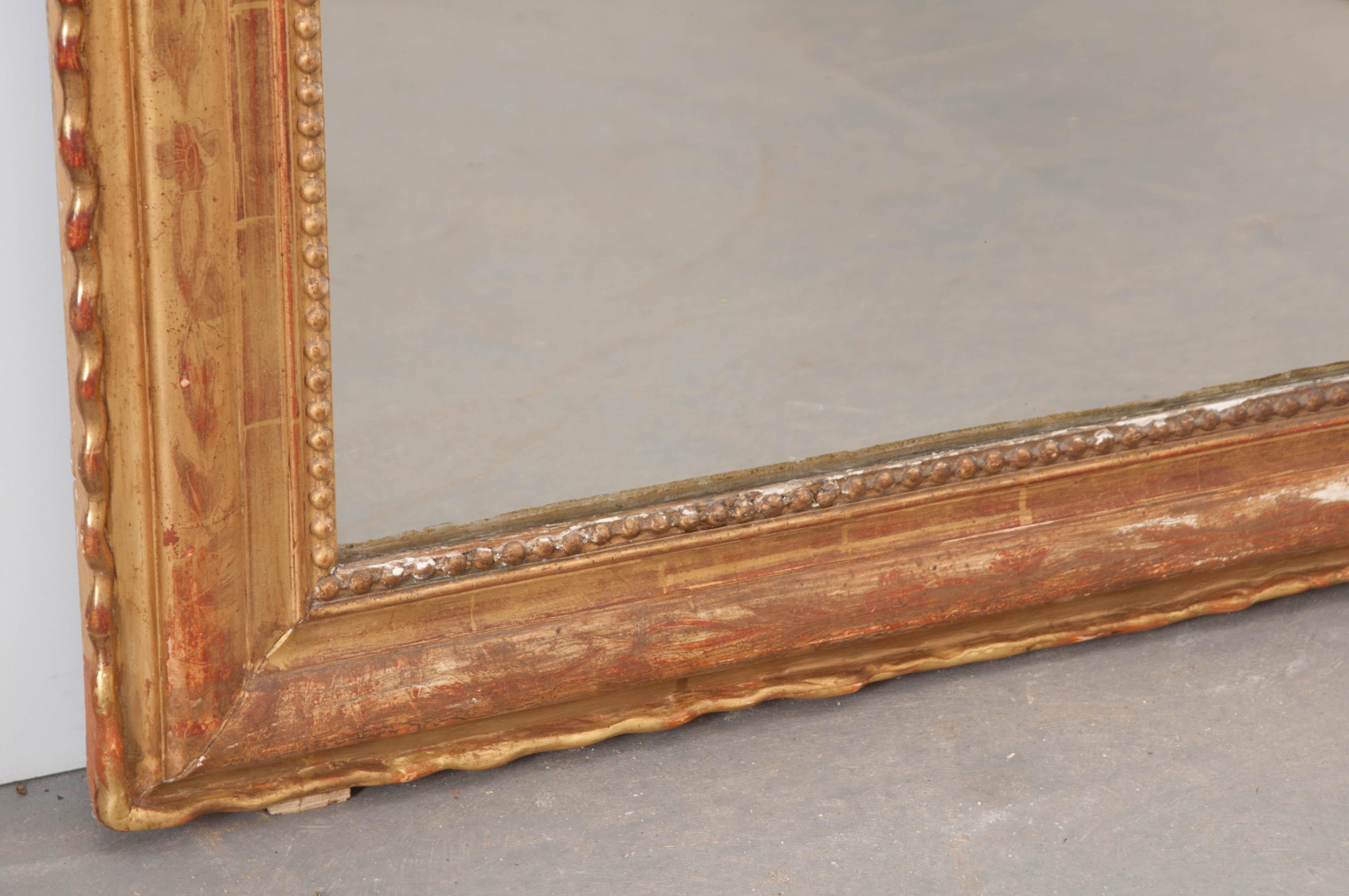 French 19th Century Louis Philippe Giltwood Mirror 1