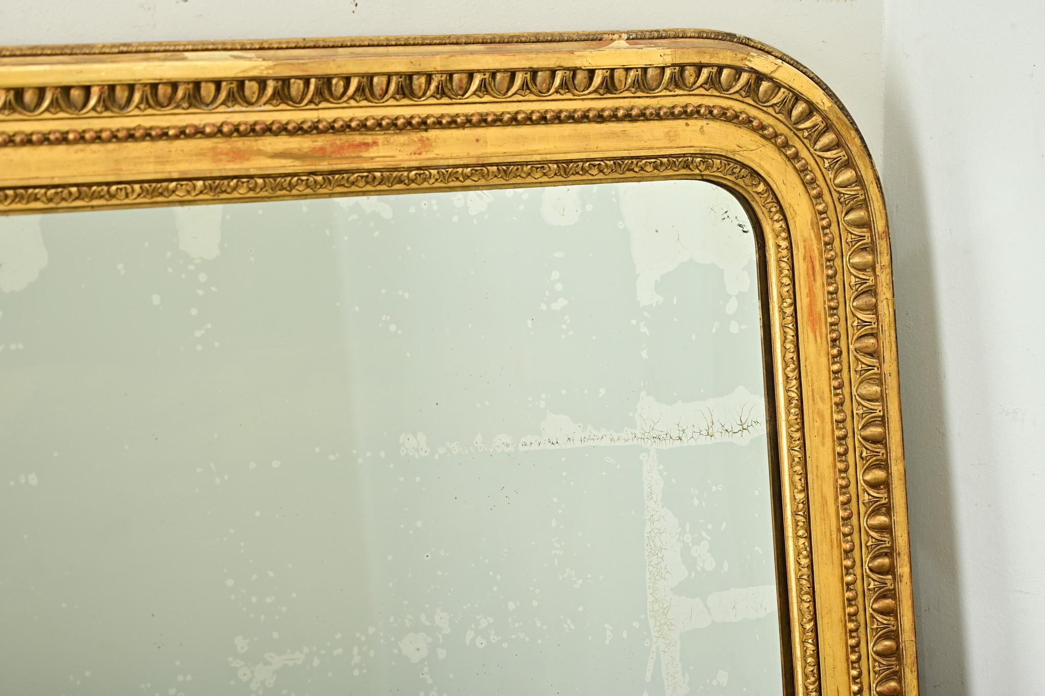 French 19th Century Gold Gilt Louis Philippe Mirror For Sale 1