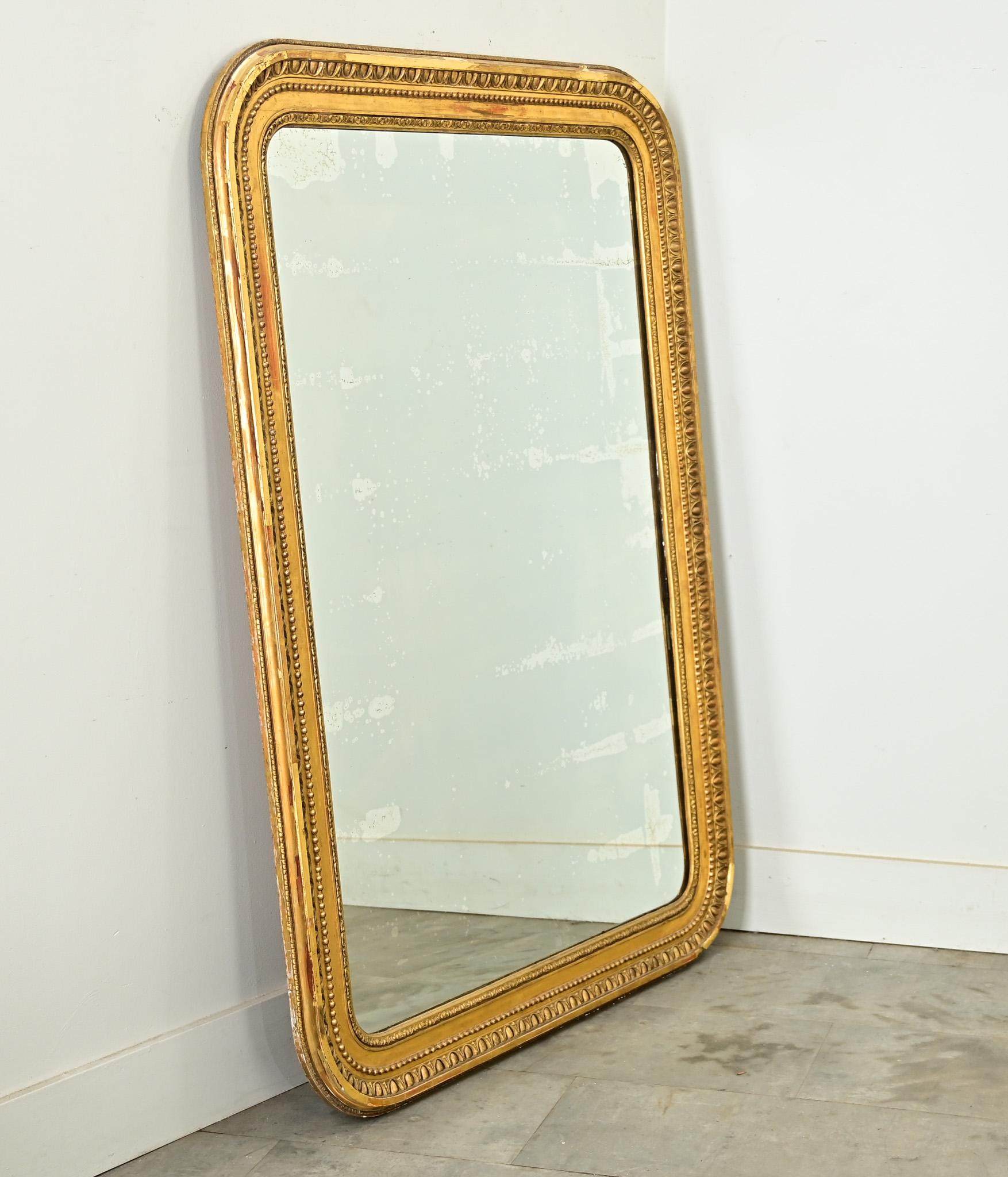 French 19th Century Gold Gilt Louis Philippe Mirror For Sale 3