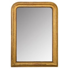 Miroir Louis Philippe français du 19ème siècle doré à l'or