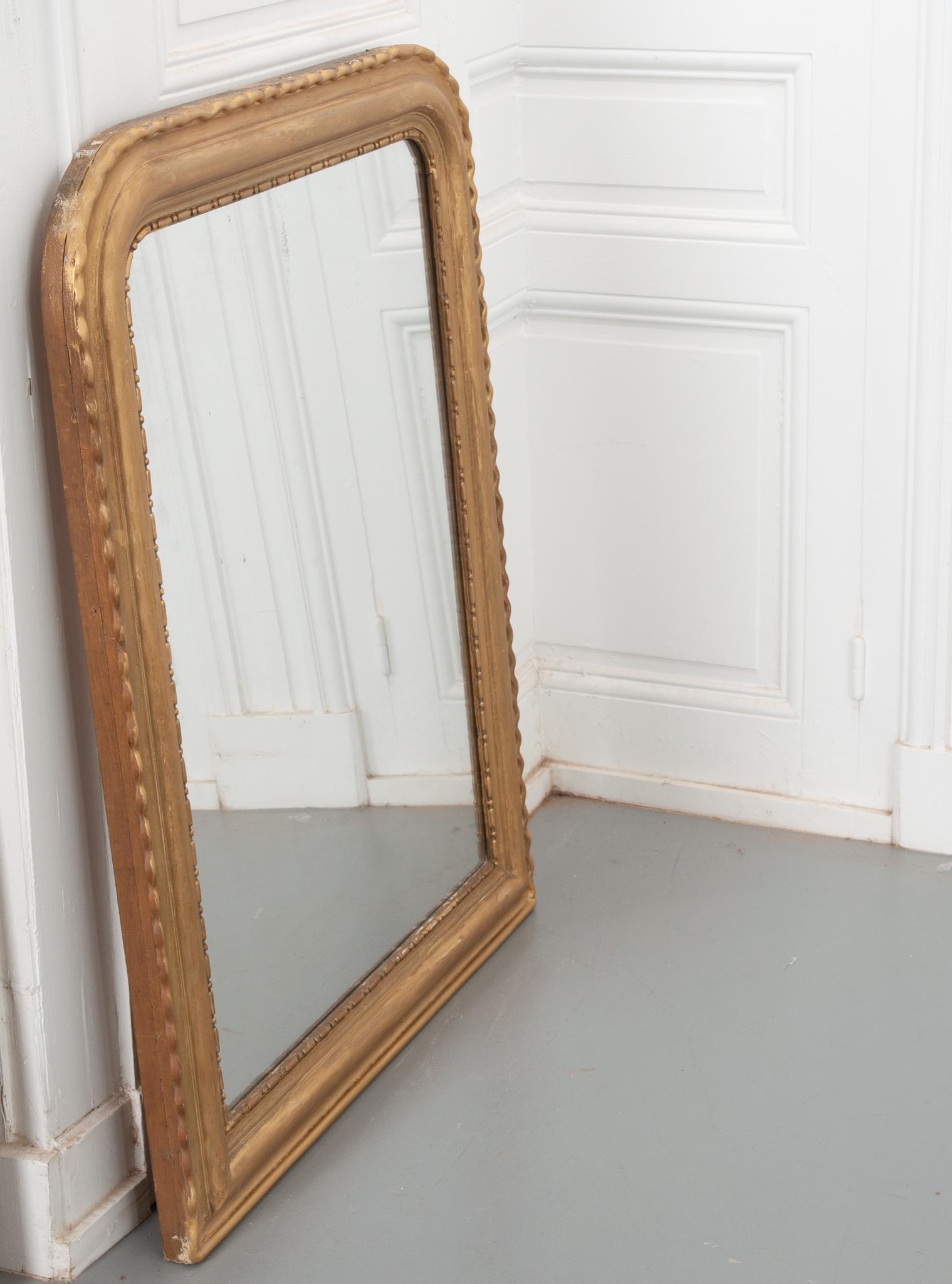 French, 19th Century, Gold Gilt Louis Philippe Style Mirror 2