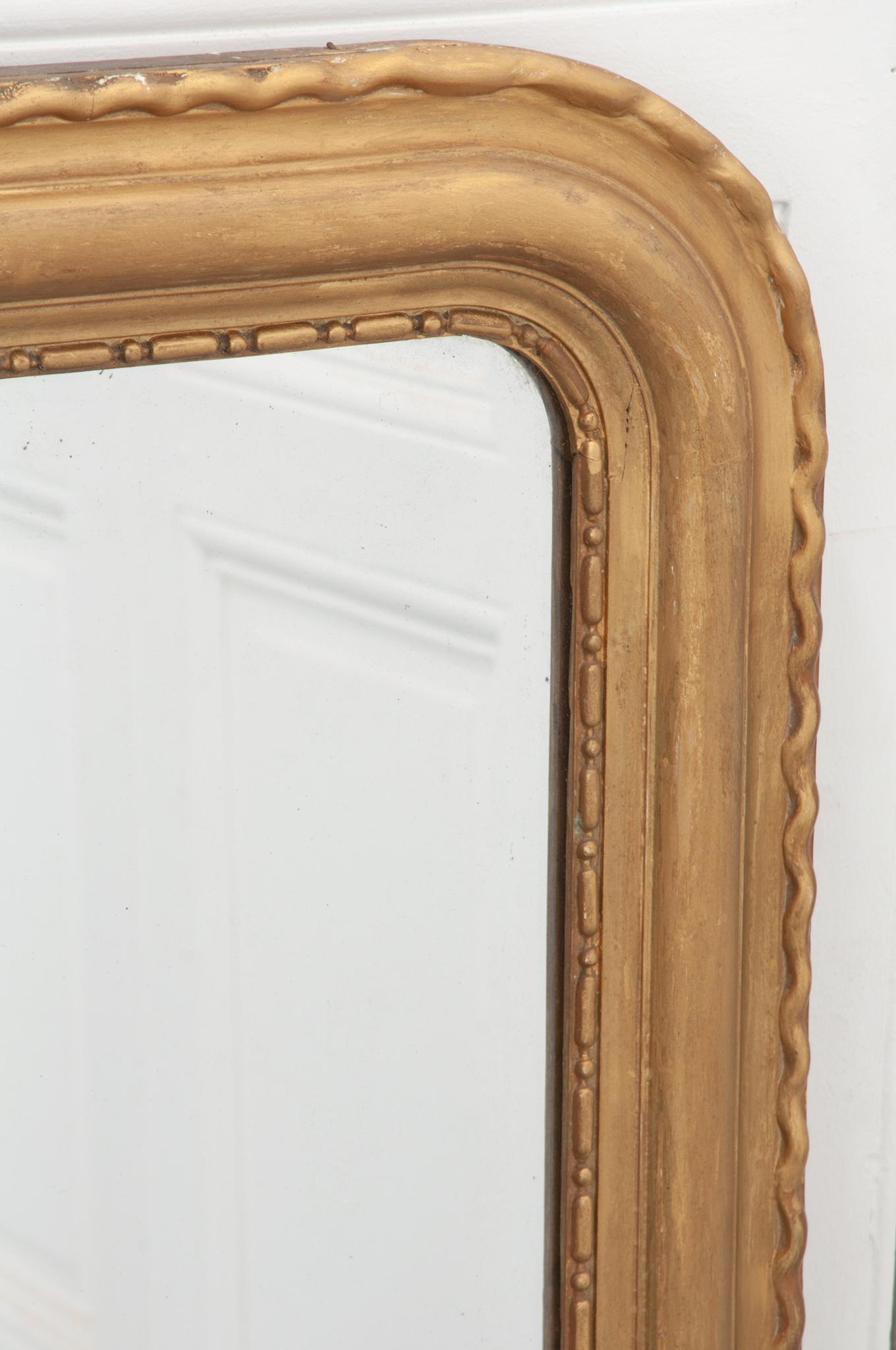 French, 19th Century, Gold Gilt Louis Philippe Style Mirror 3