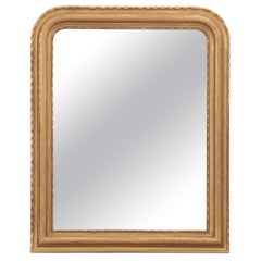 Antique French, 19th Century, Gold Gilt Louis Philippe Style Mirror