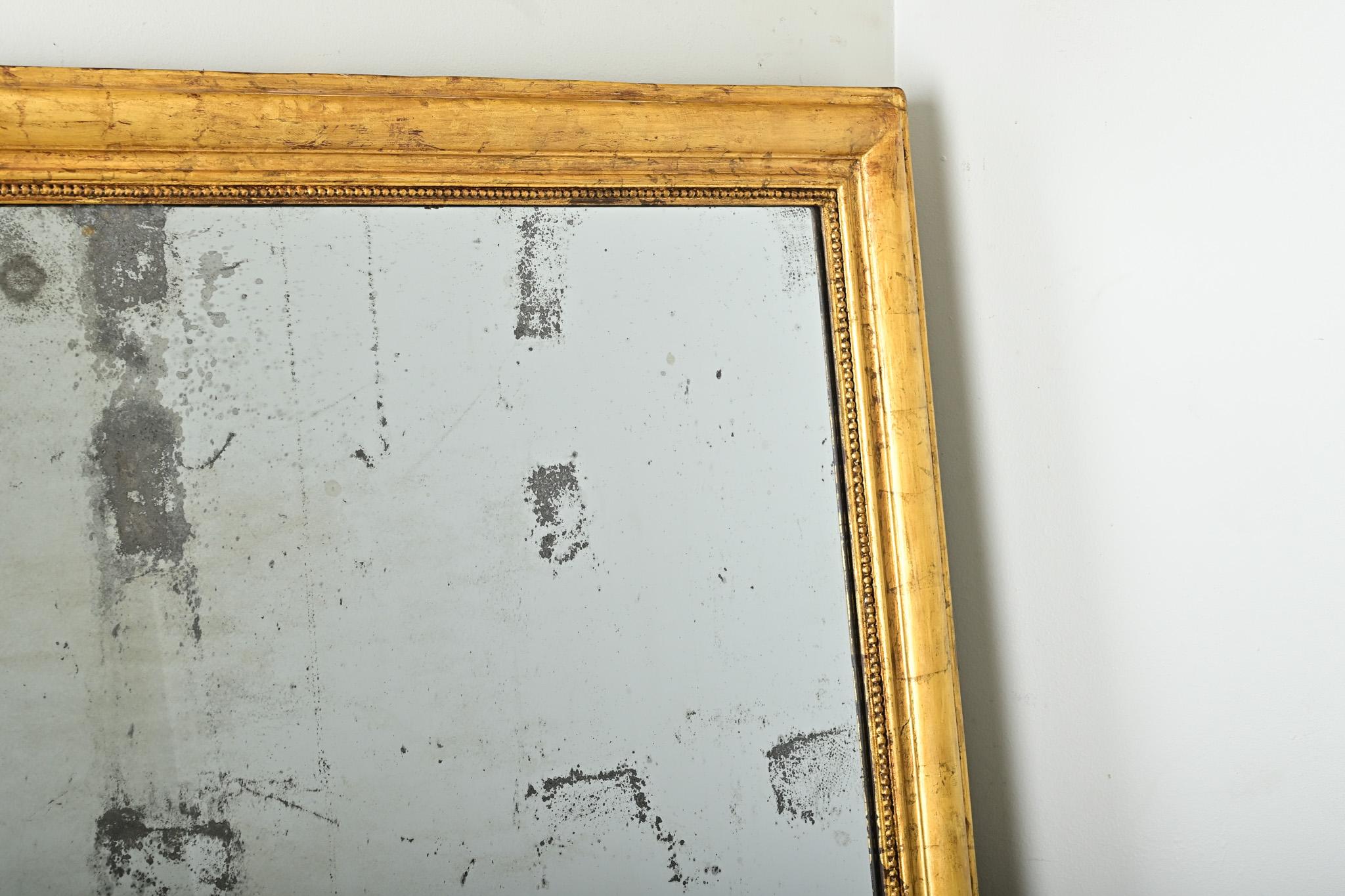 French 19th Century Gold Gilt Mantle Mirror 5