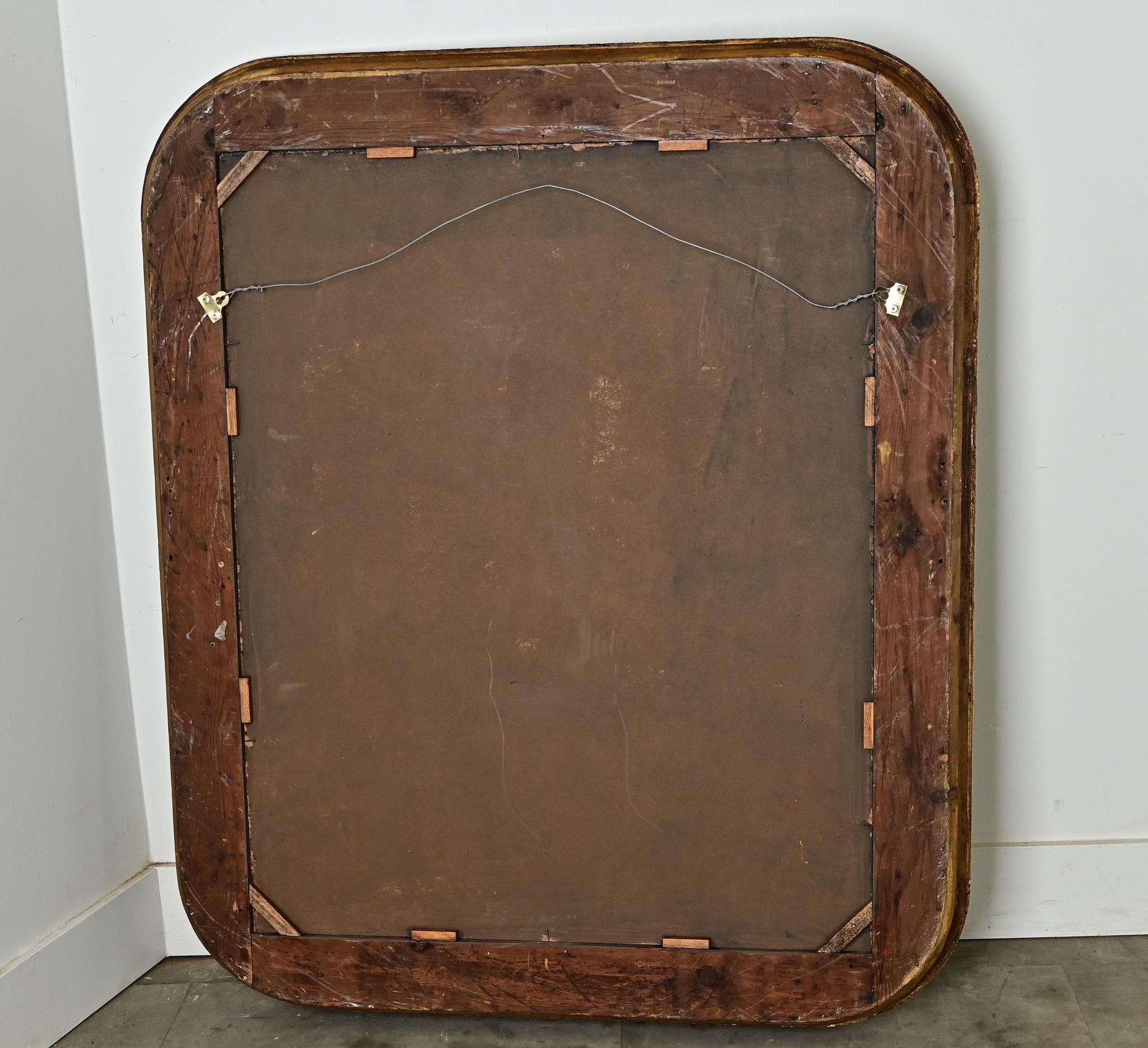 Miroir français du 19ème siècle doré à l'or en vente 5